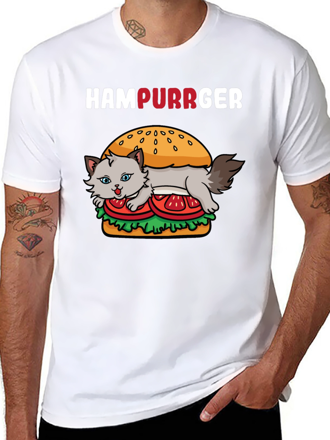 HamPurrger Cat Lover T-Shirt