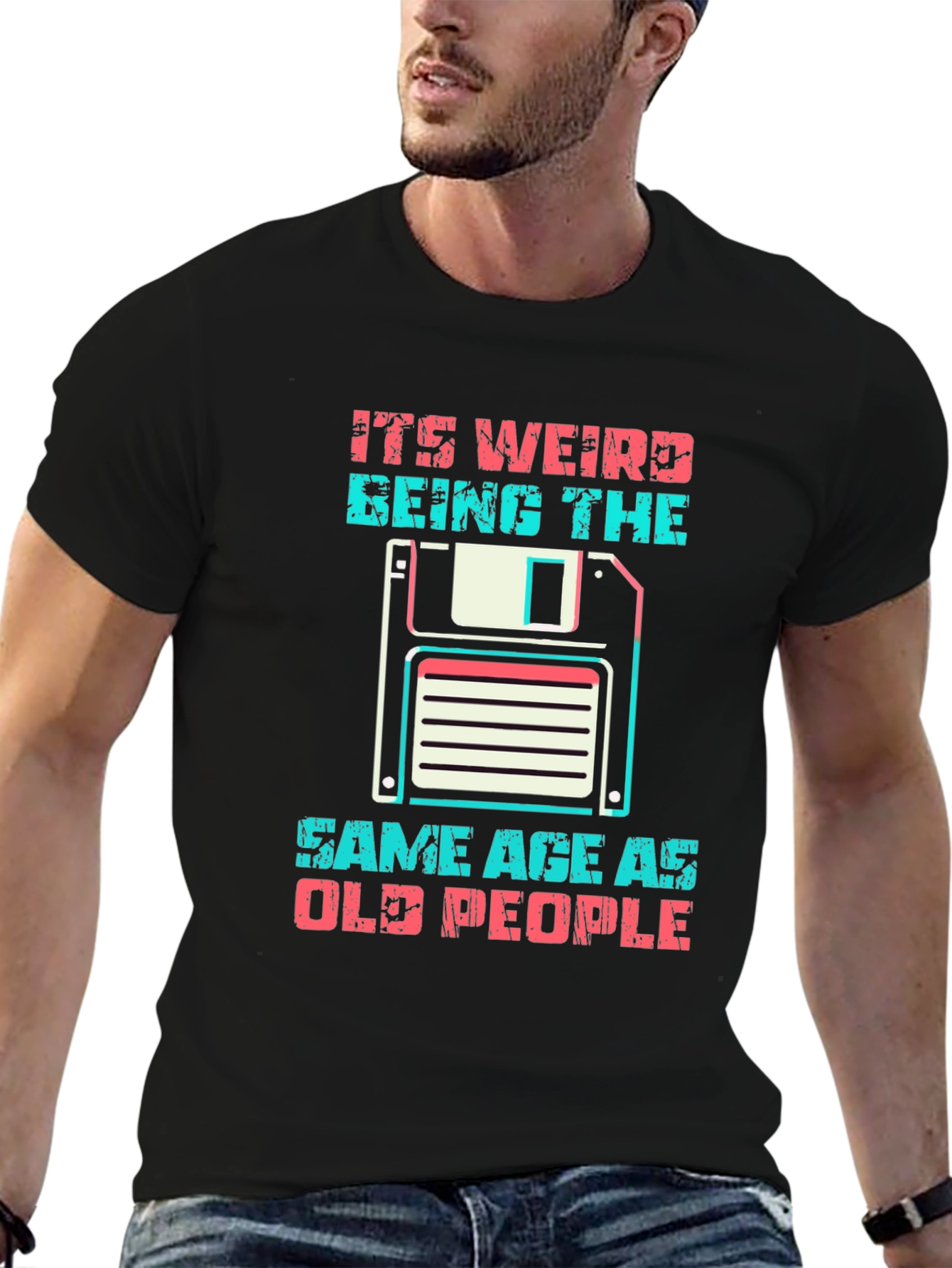Retro Old People Graphic T-Shirt