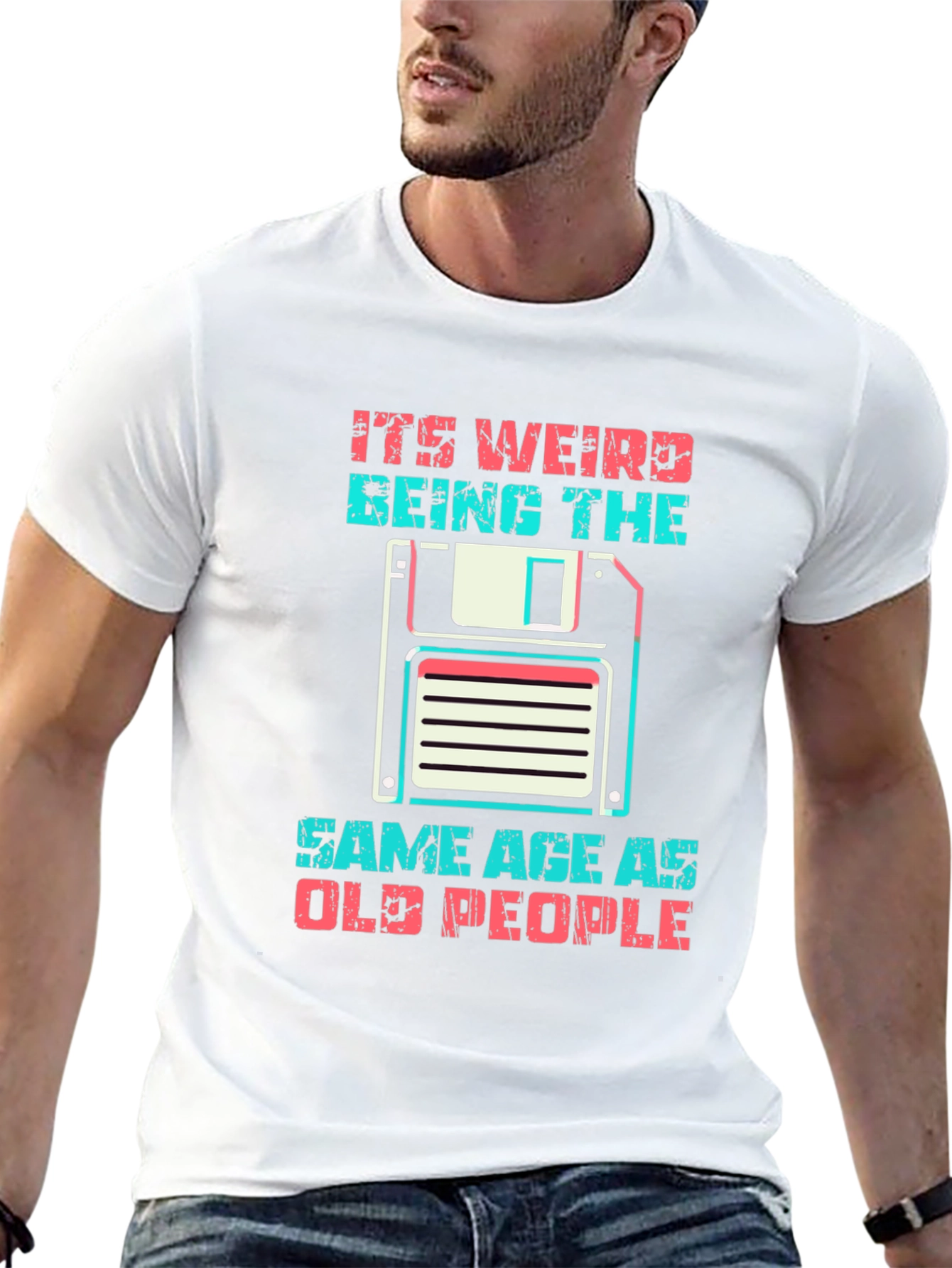 Retro Old People Graphic T-Shirt