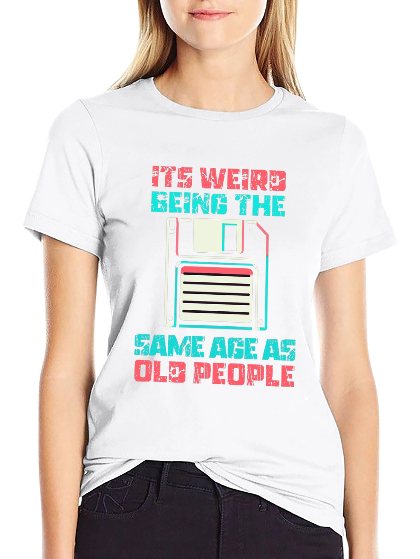 Retro Old People Graphic T-Shirt