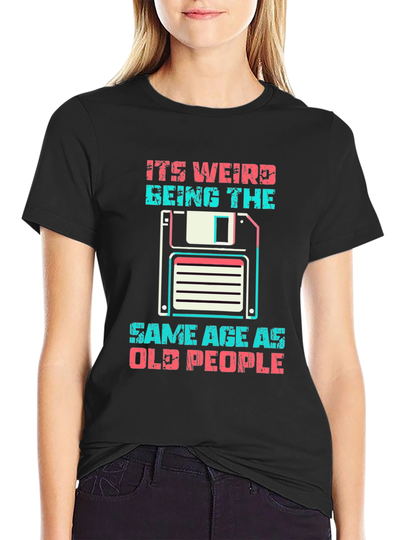Retro Old People Graphic T-Shirt
