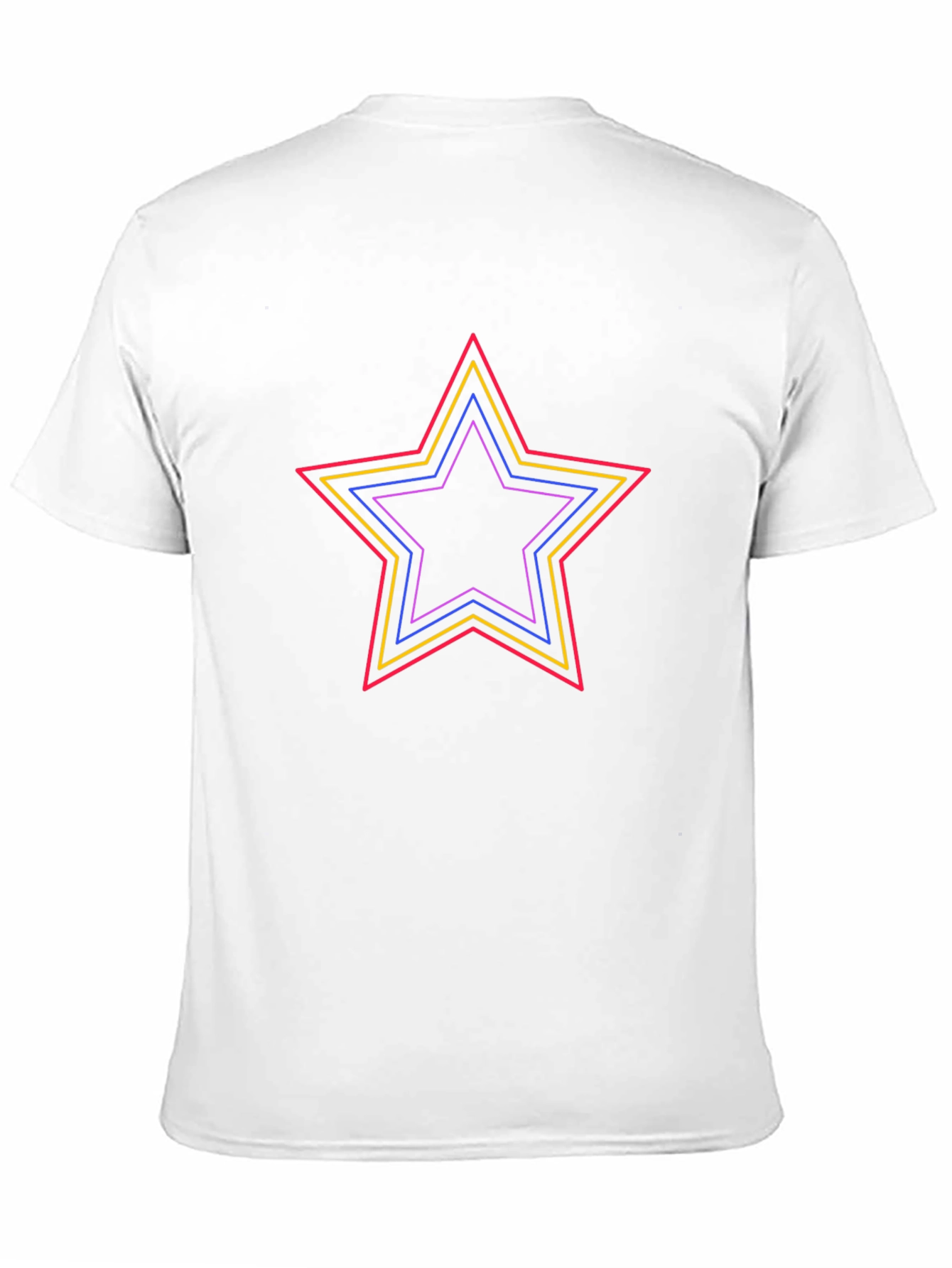 Neon Star Graphic Black T-Shirt