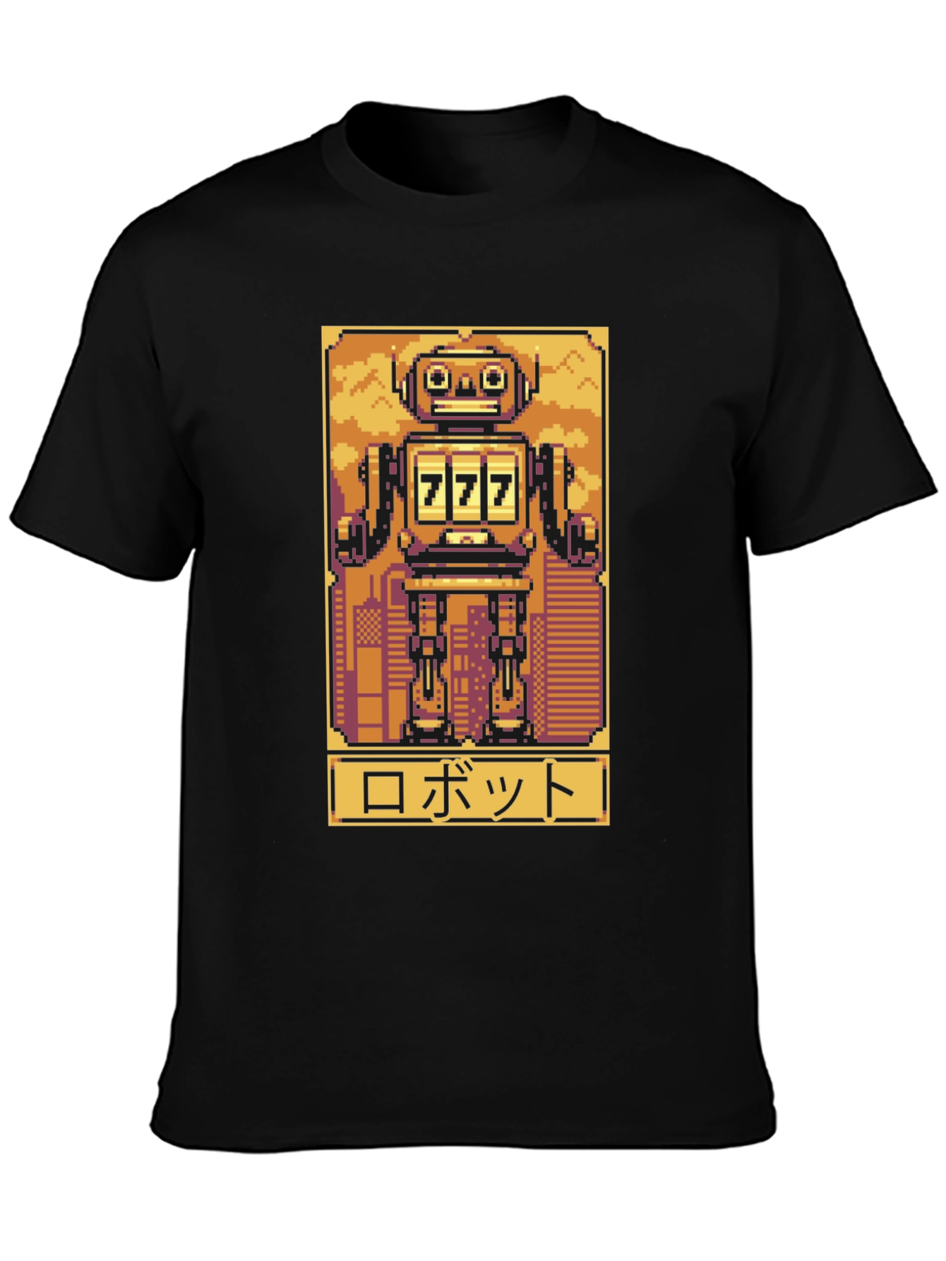 Retro Robot Pixel Art Graphic Tee