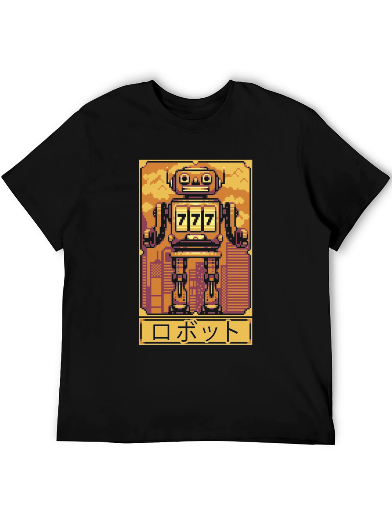 Retro Robot Pixel Art Graphic Tee