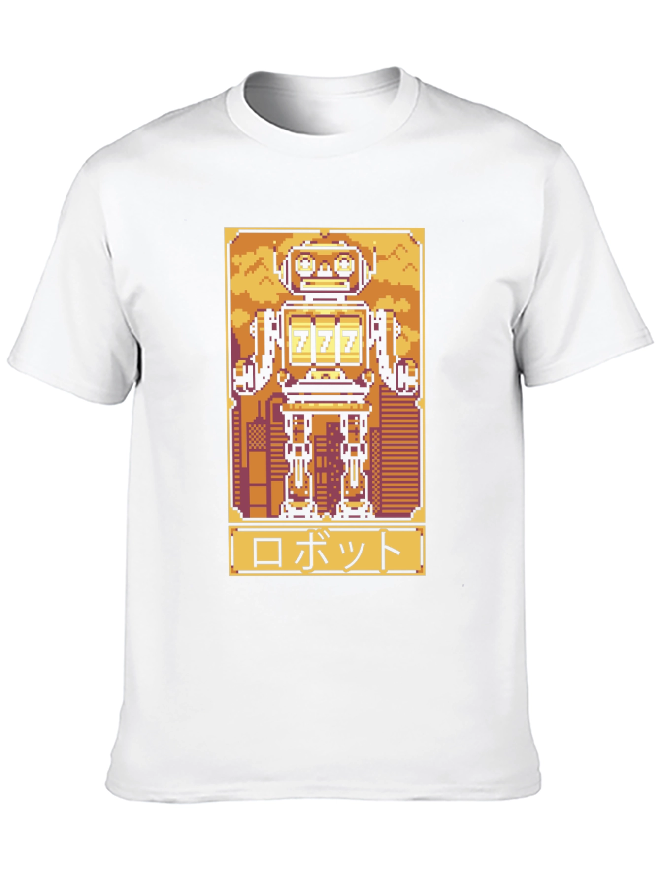 Retro Robot Pixel Art Graphic Tee