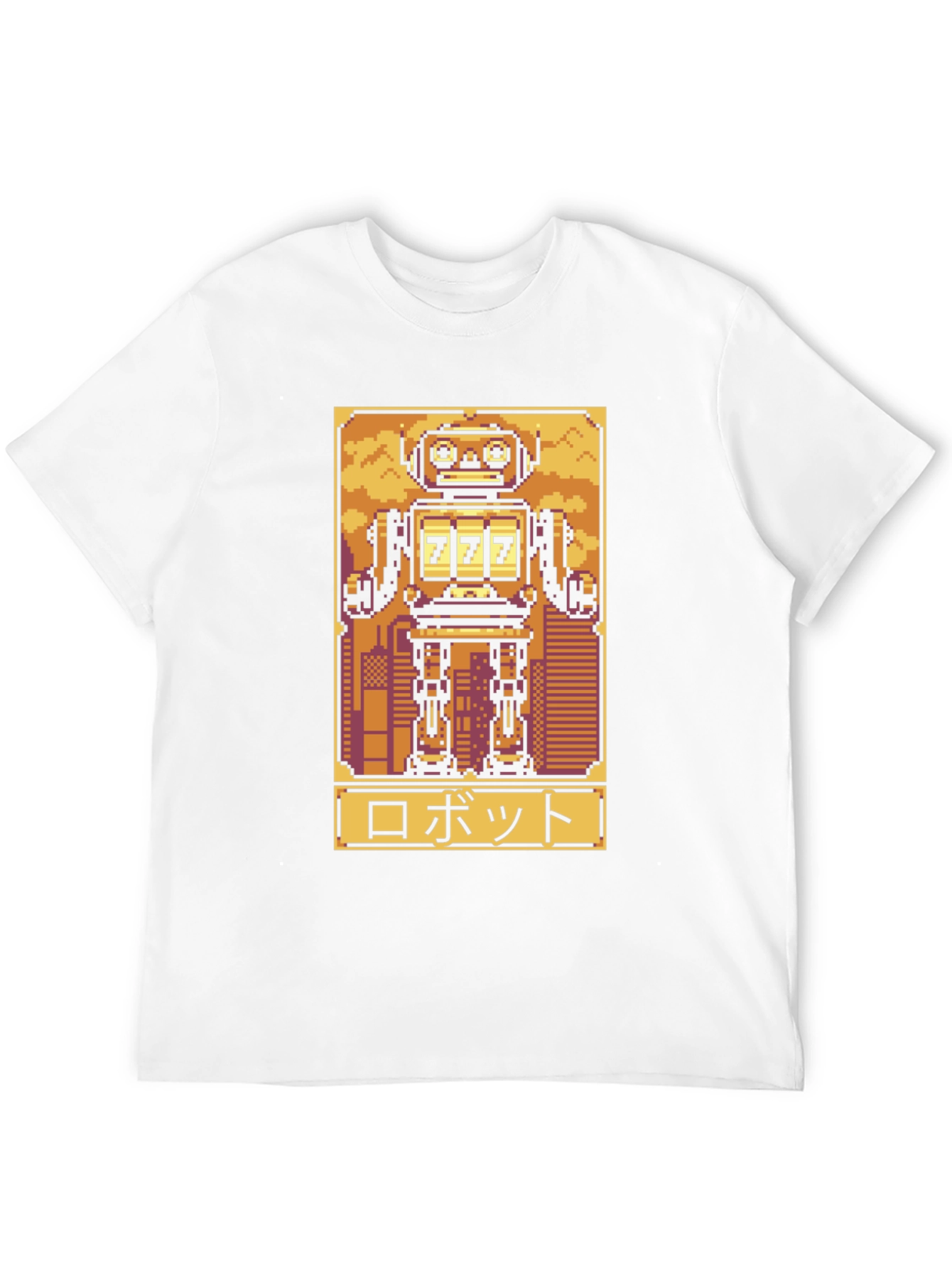Retro Robot Pixel Art Graphic Tee