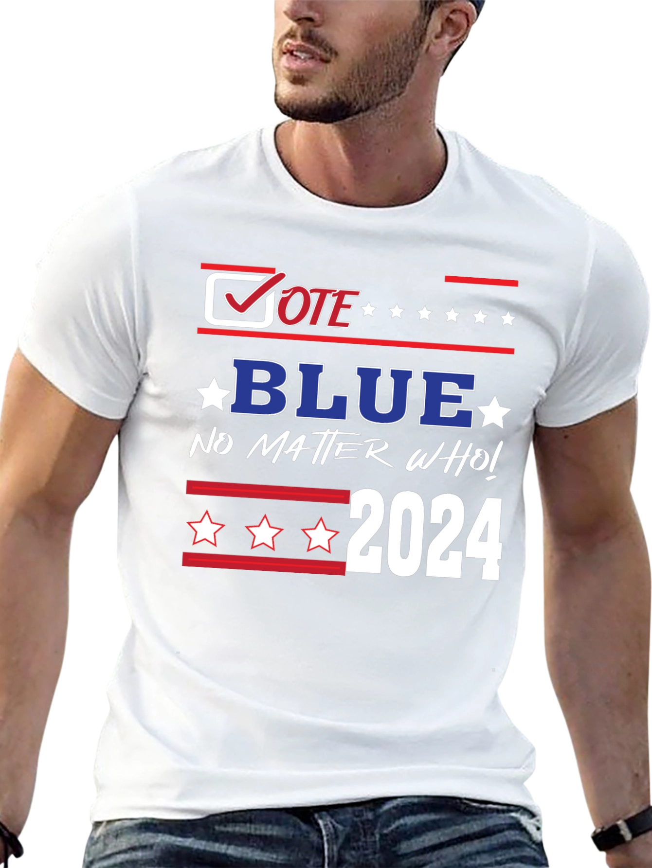 Vote Blue 2024 T-Shirt - No Matter Who!