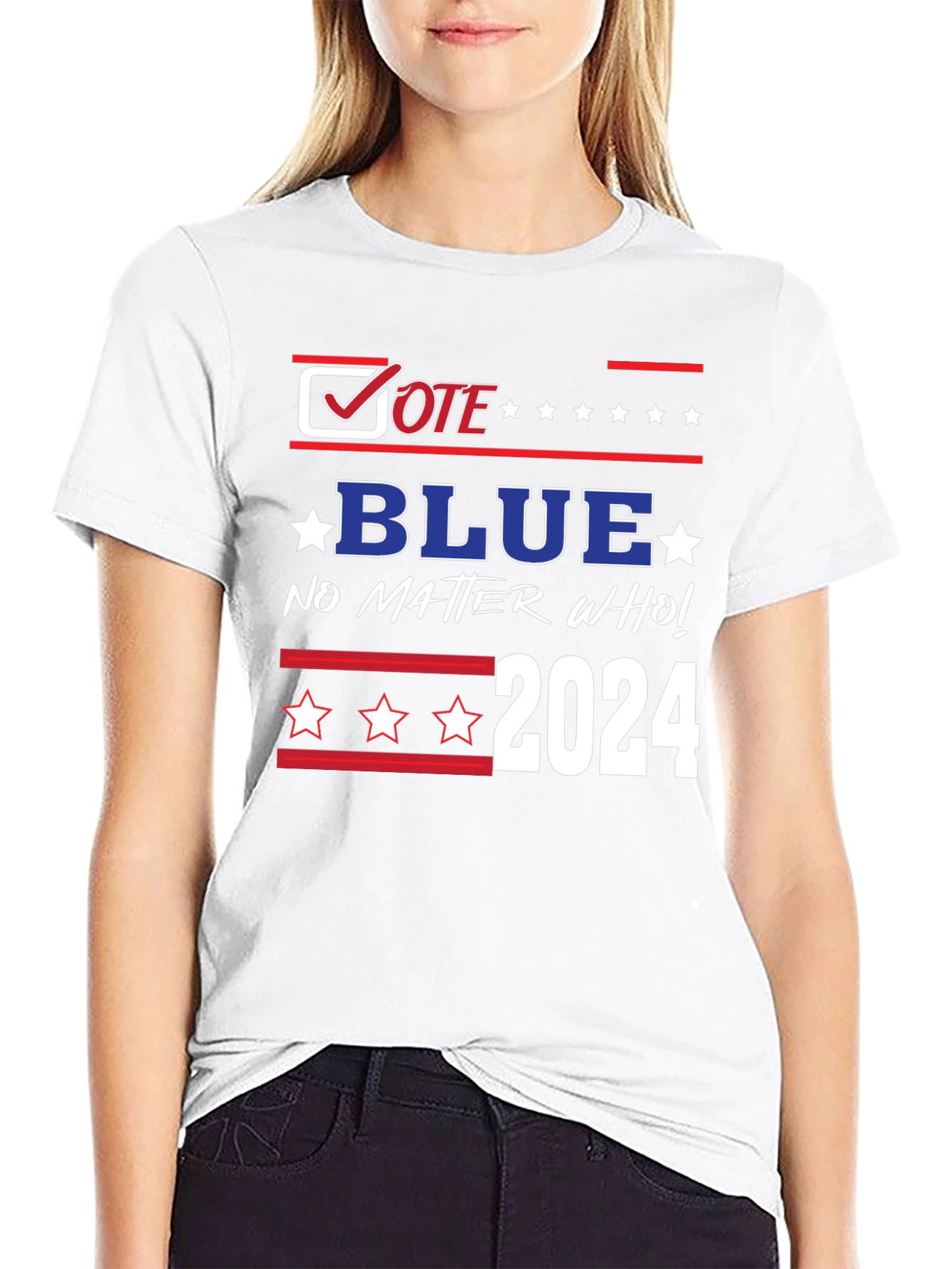 Vote Blue 2024 T-Shirt - No Matter Who!