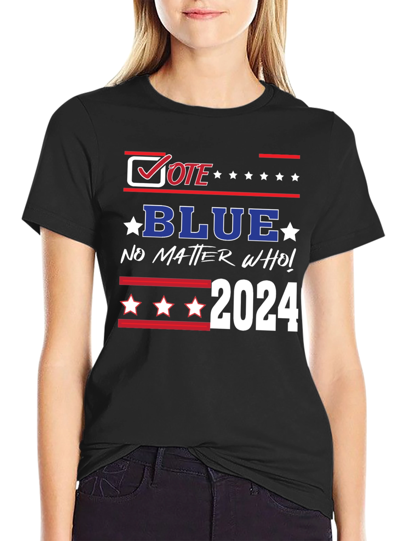 Vote Blue 2024 T-Shirt - No Matter Who!
