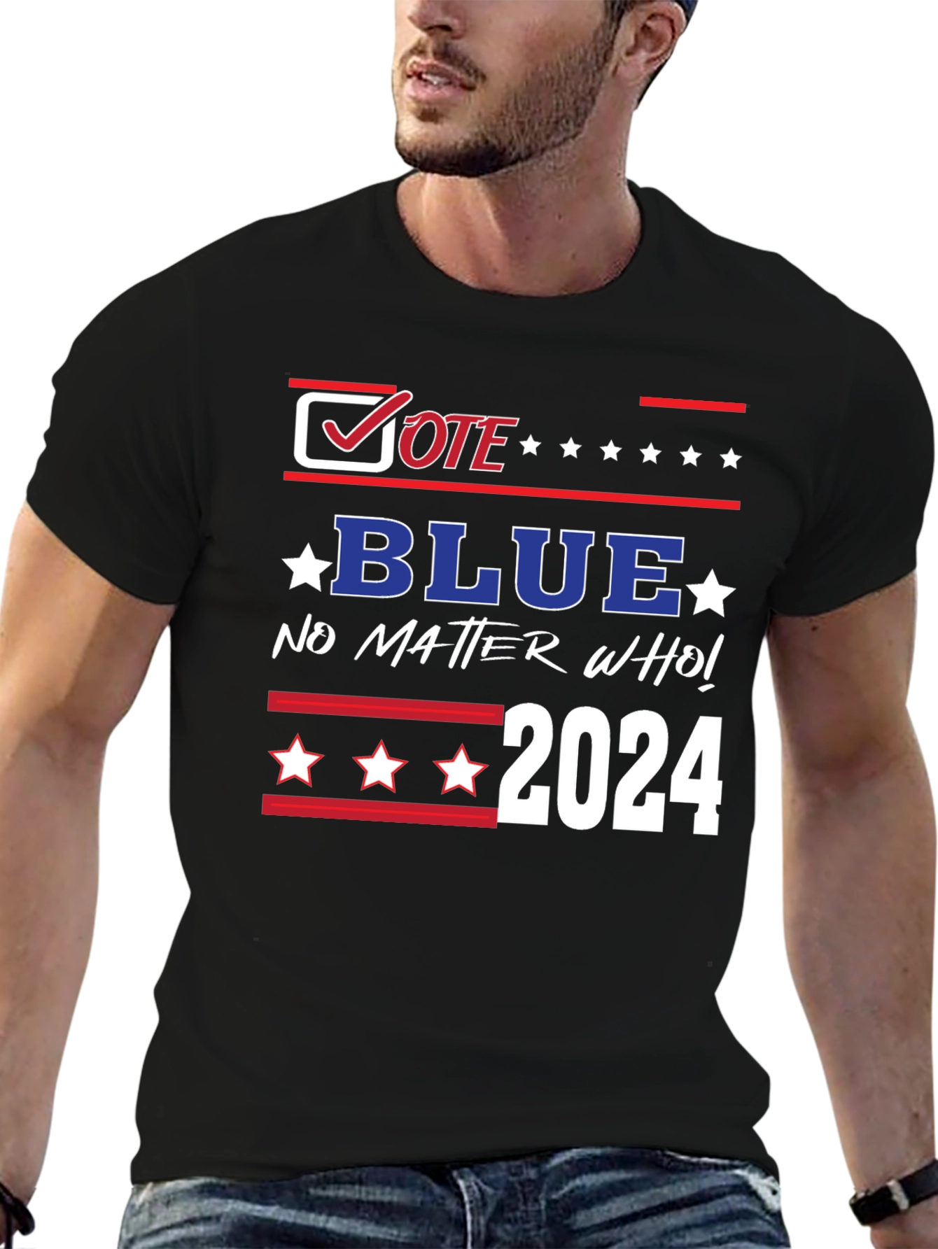 Vote Blue 2024 T-Shirt - No Matter Who!
