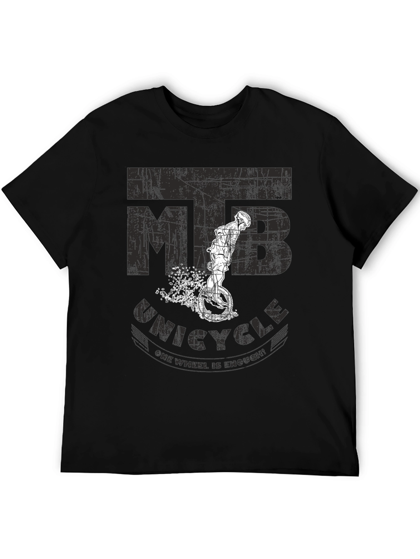 MTB Unicycle T-Shirt - One Wheel is Enough!