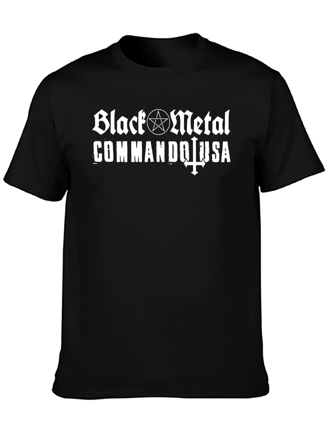 Black Metal Commando USA Graphic T-Shirt
