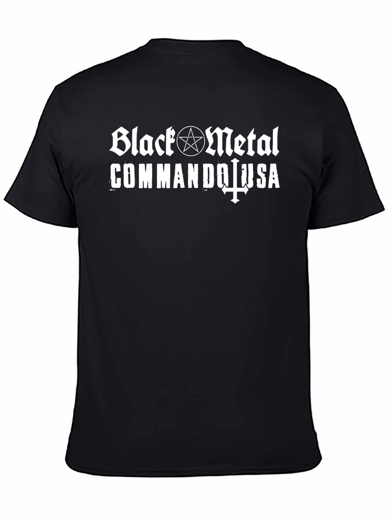 Black Metal Commando USA Graphic T-Shirt