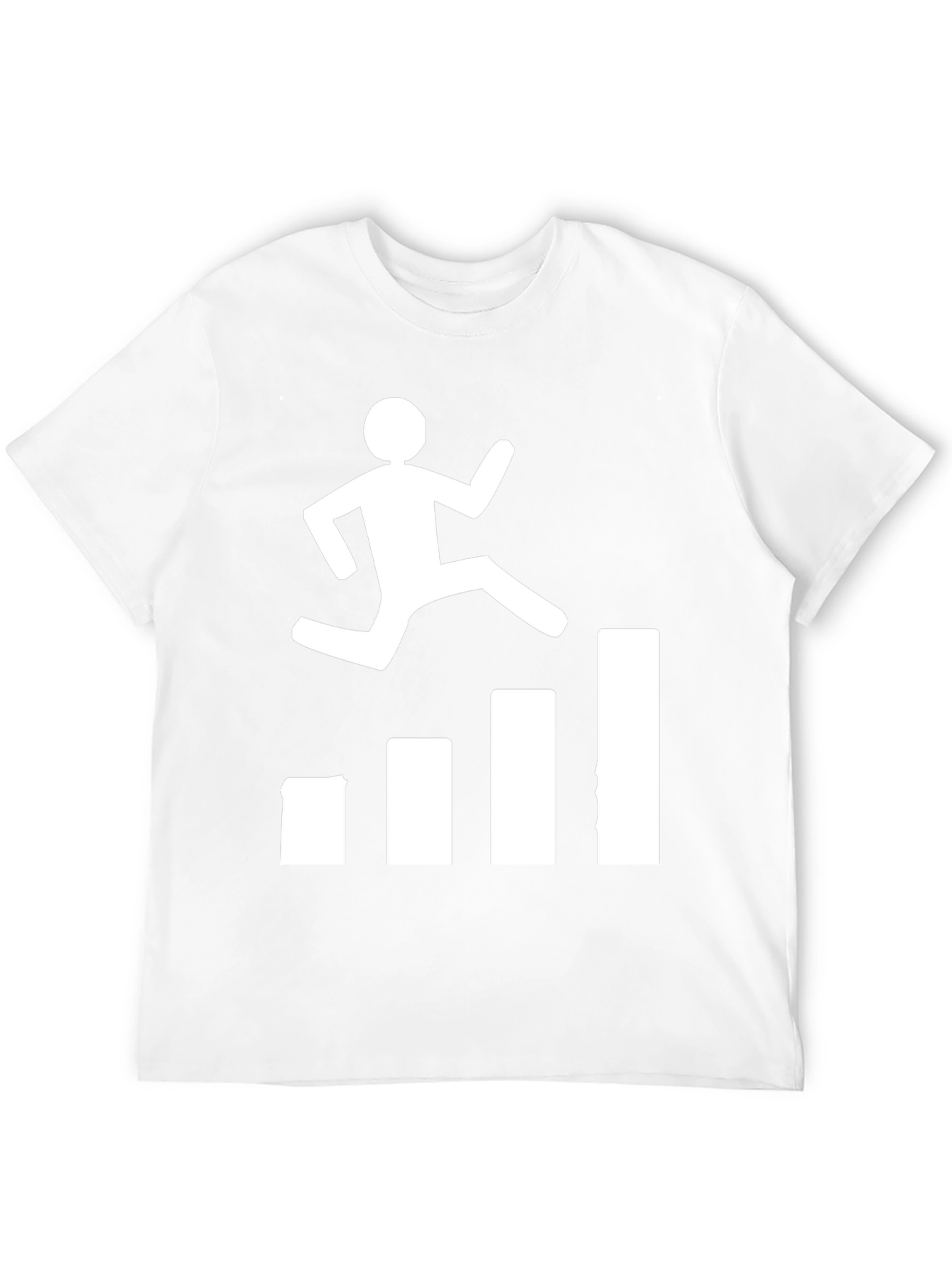 Motivational Hurdler Graphic Tee - Black
