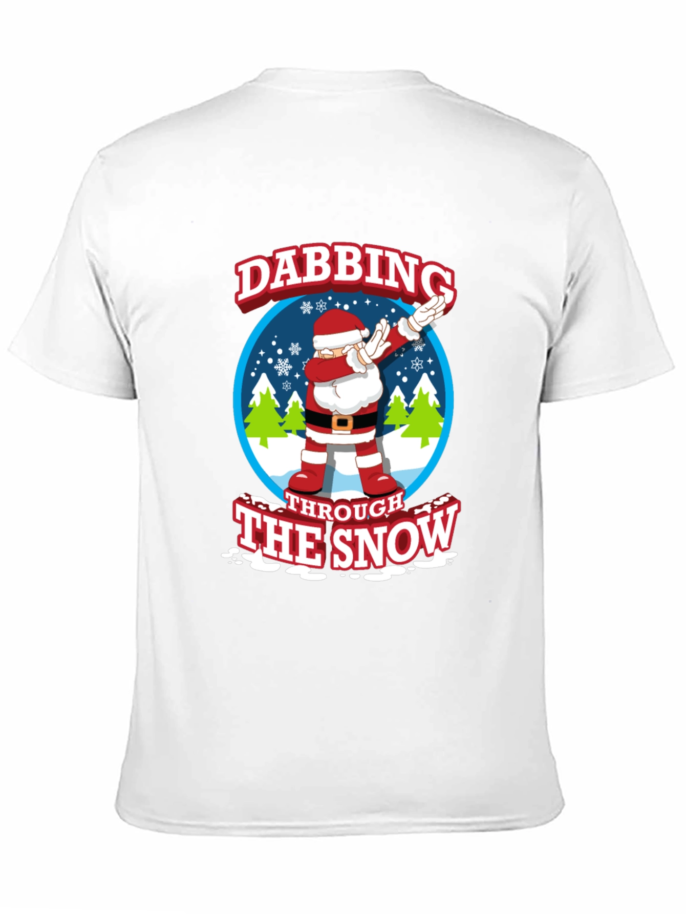 Dabbing Santa Through The Snow Christmas T-Shirt