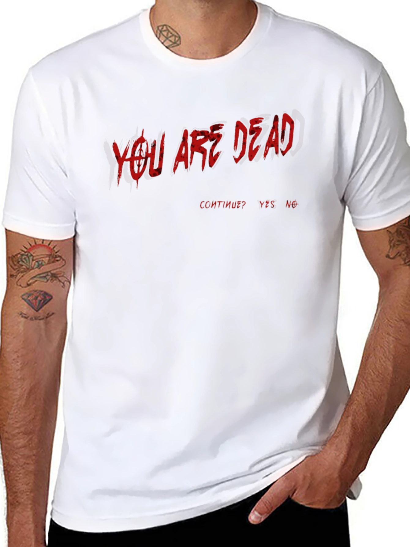 You Are Dead Gaming T-Shirt - Black
