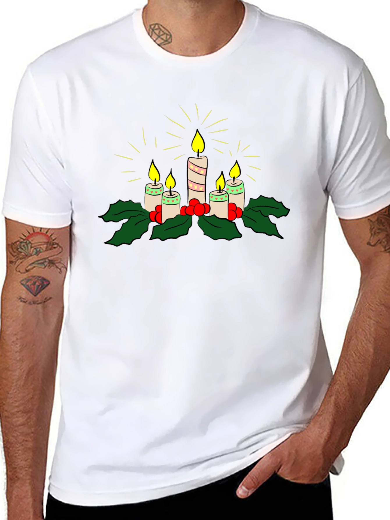 Festive Candle T-Shirt
