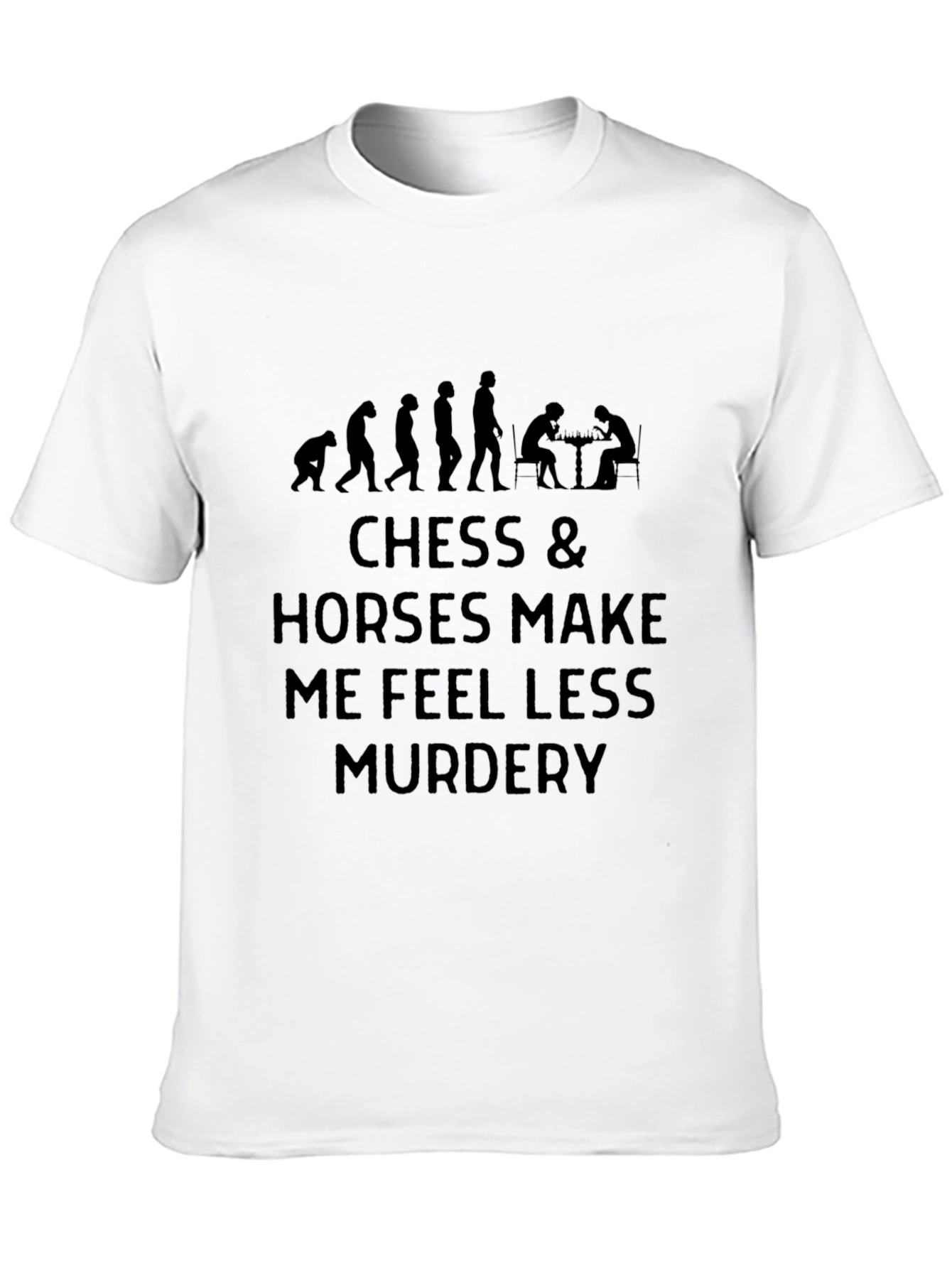 Chess & Horses T-Shirt Funny Graphic Tee