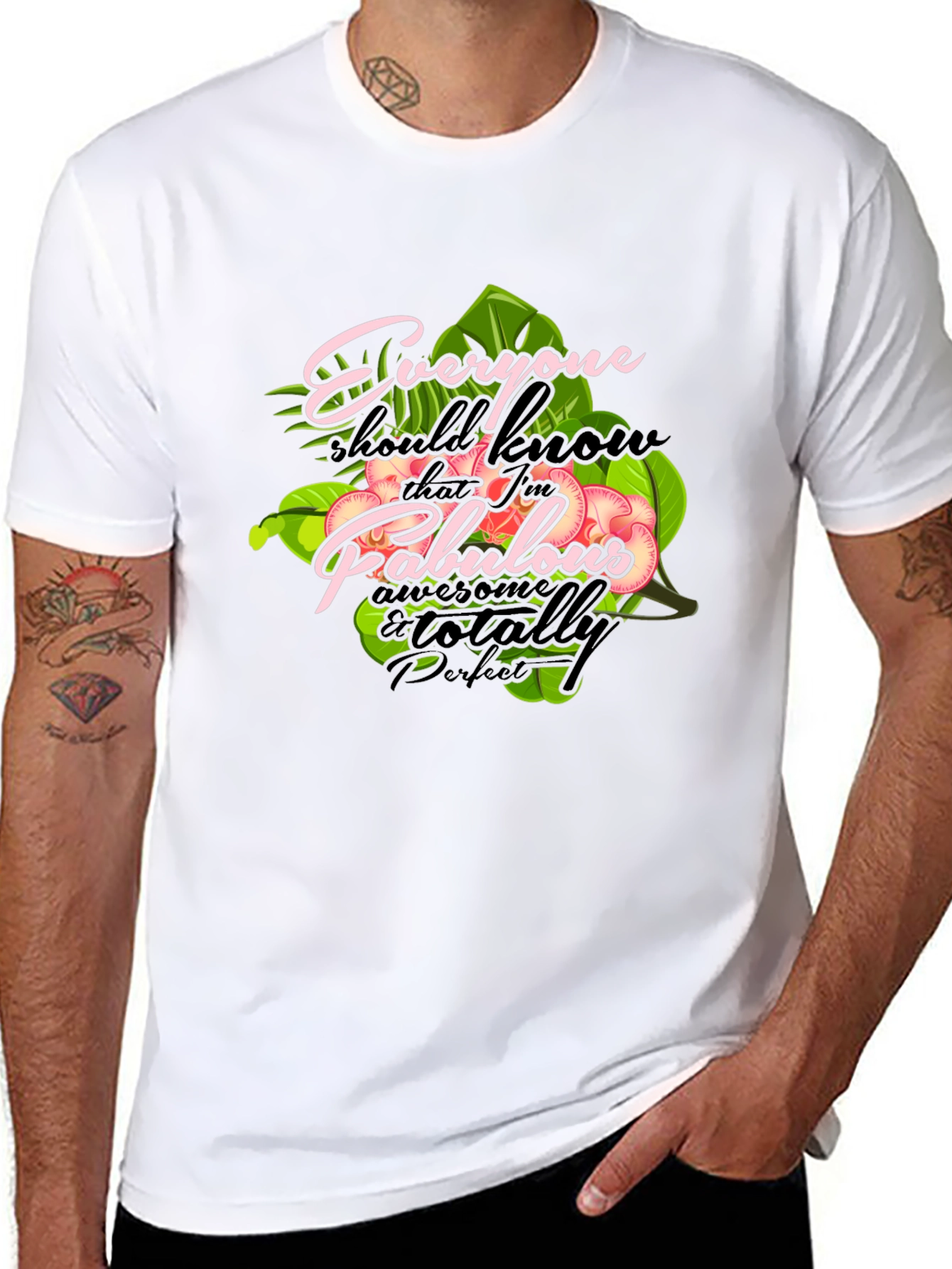 Fabulous Graphic Print Crewneck T-Shirt