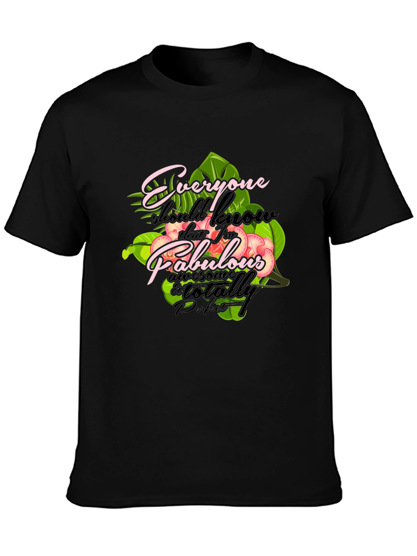 Fabulous Graphic Print Crewneck T-Shirt