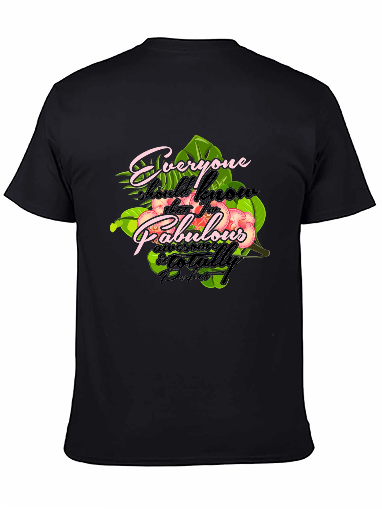 Fabulous Graphic Print Crewneck T-Shirt