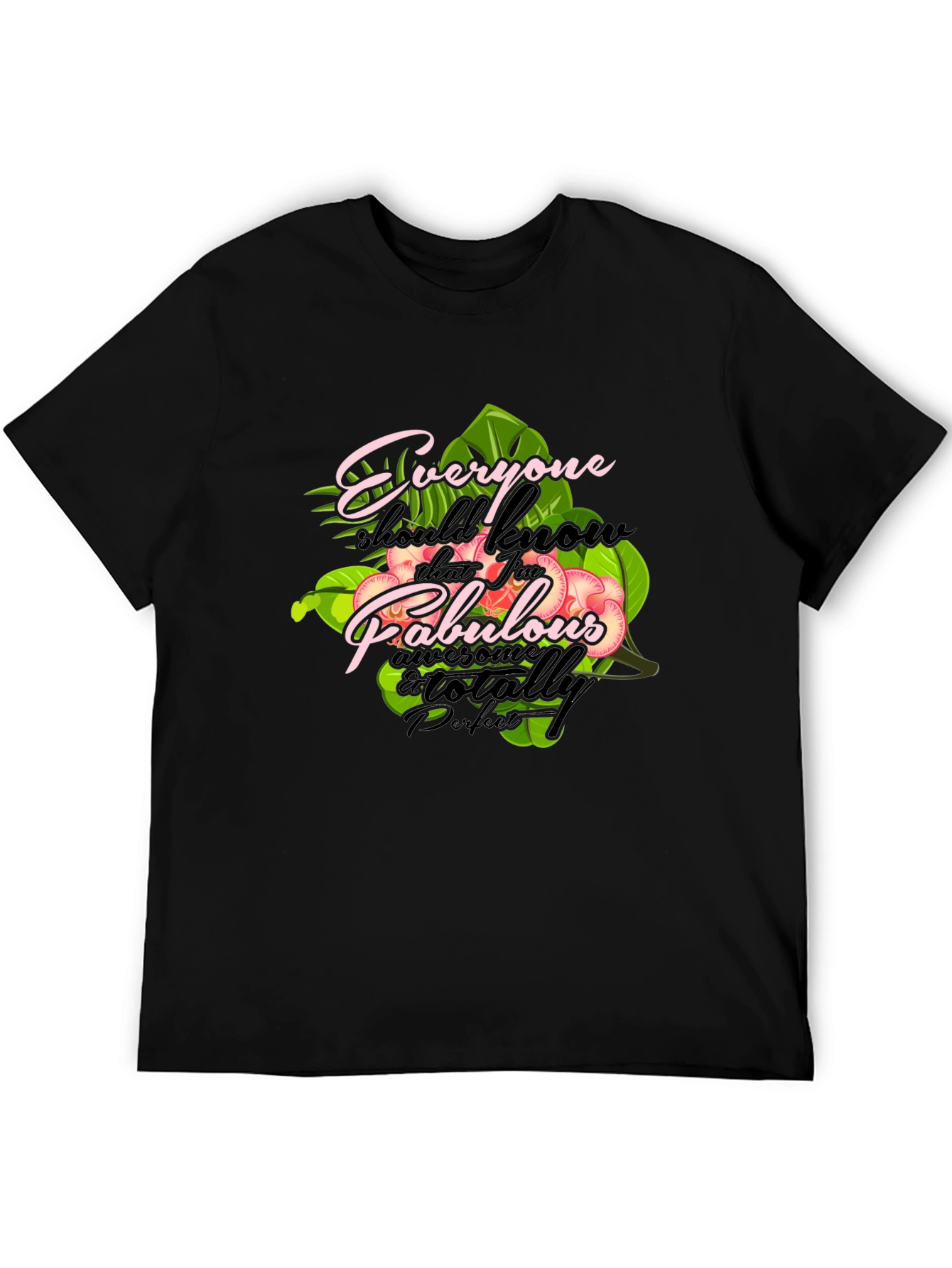 Fabulous Graphic Print Crewneck T-Shirt