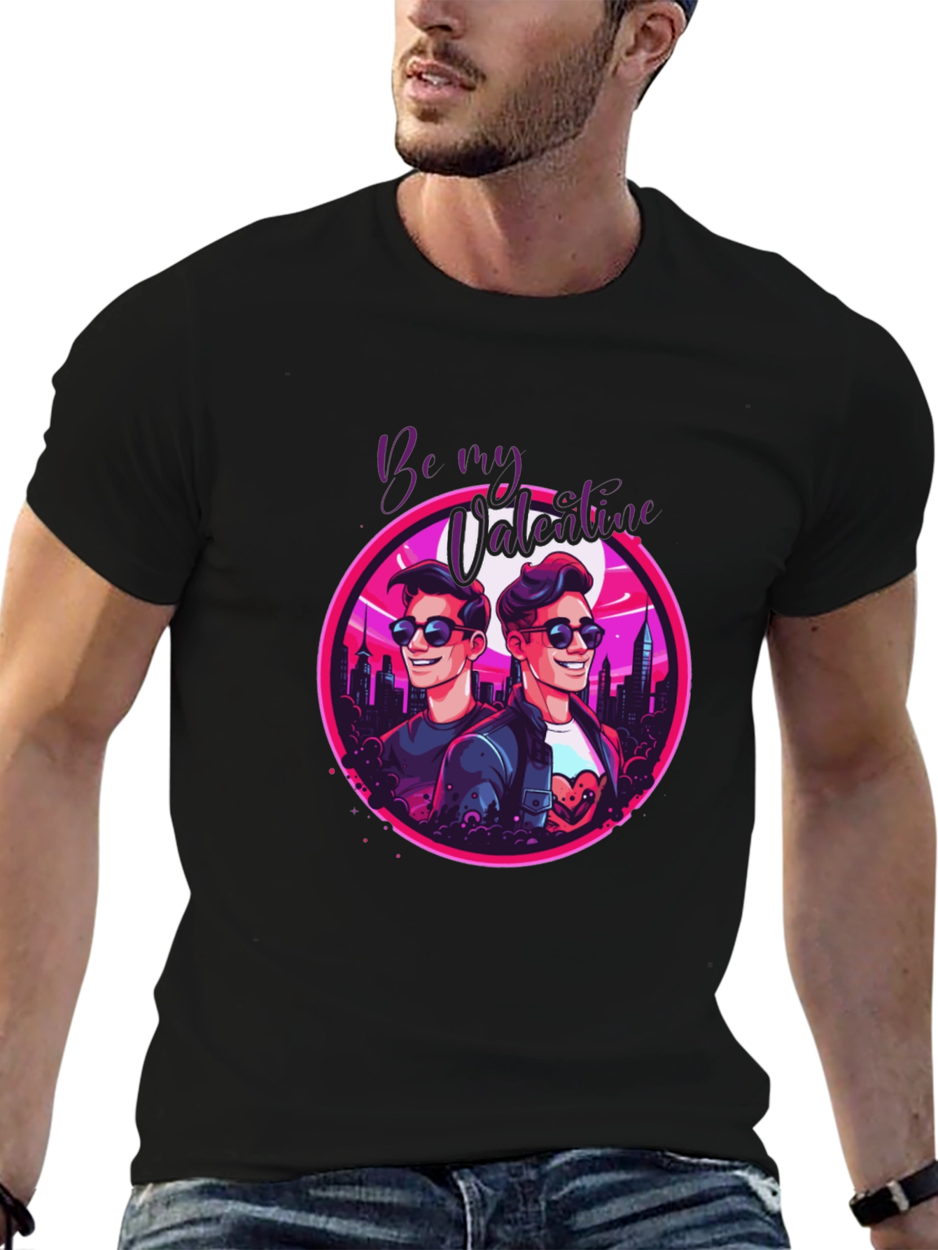 Be My Valentine Retro Style T-Shirt