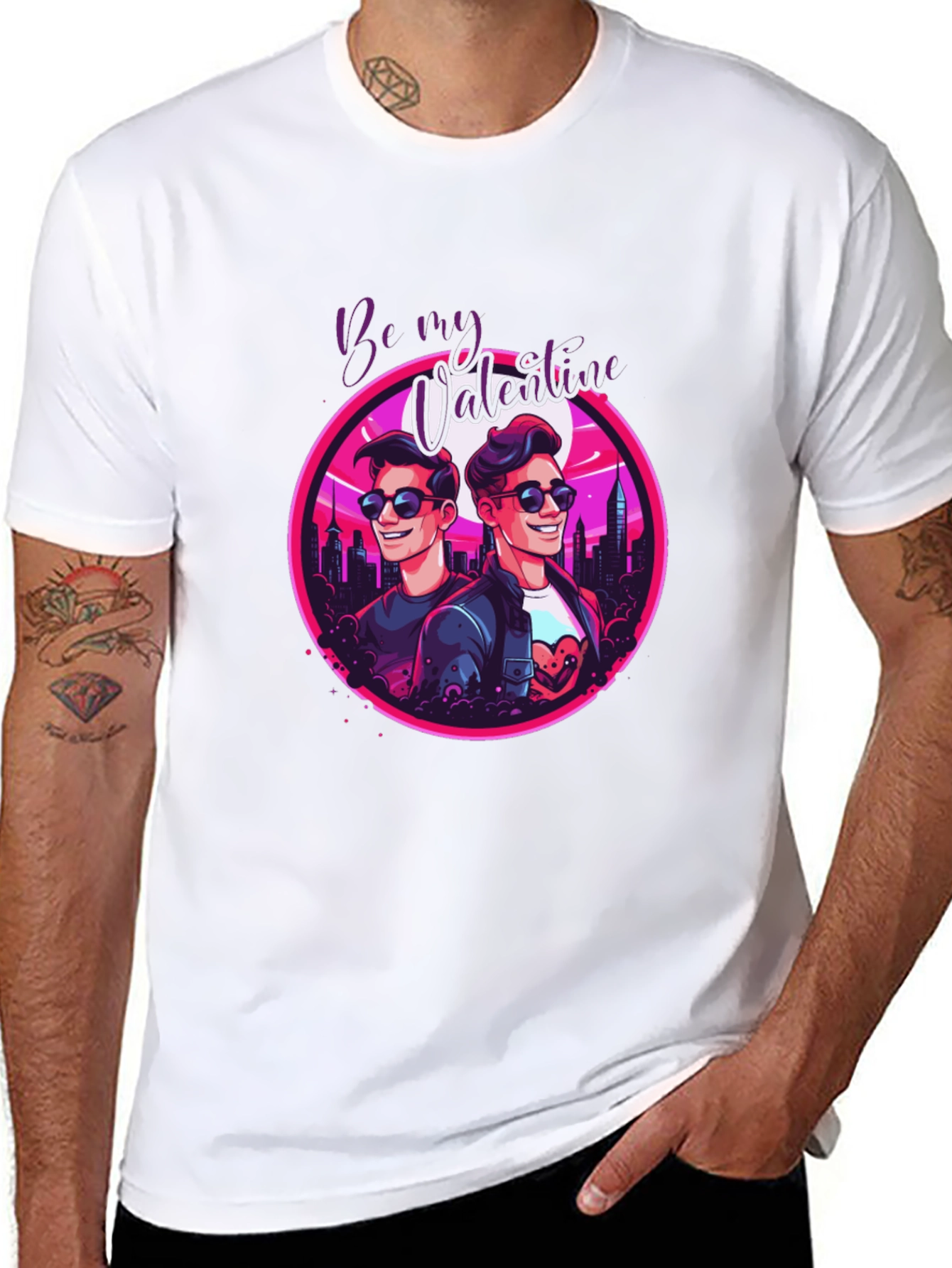 Be My Valentine Retro Style T-Shirt