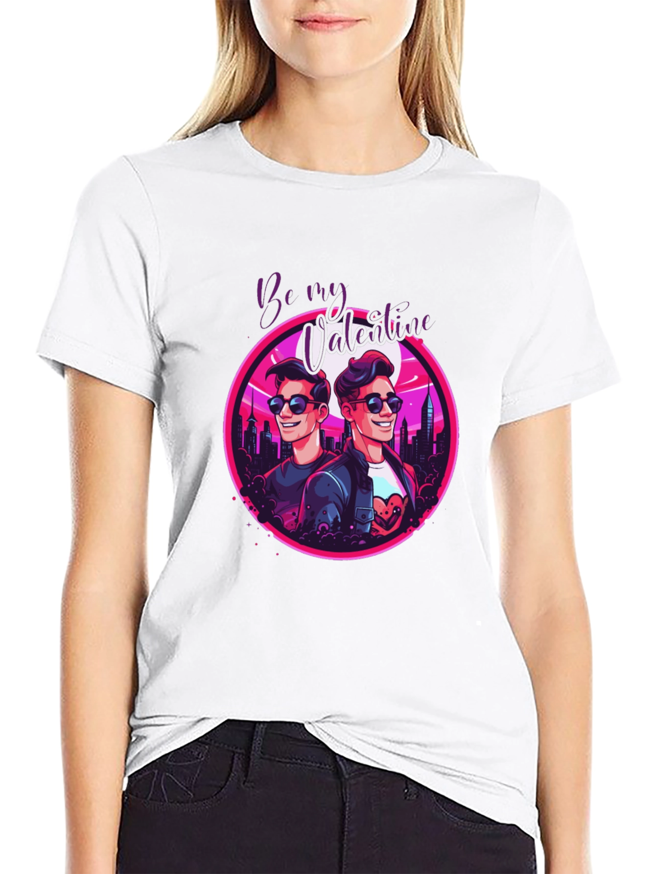 Be My Valentine Retro Style T-Shirt