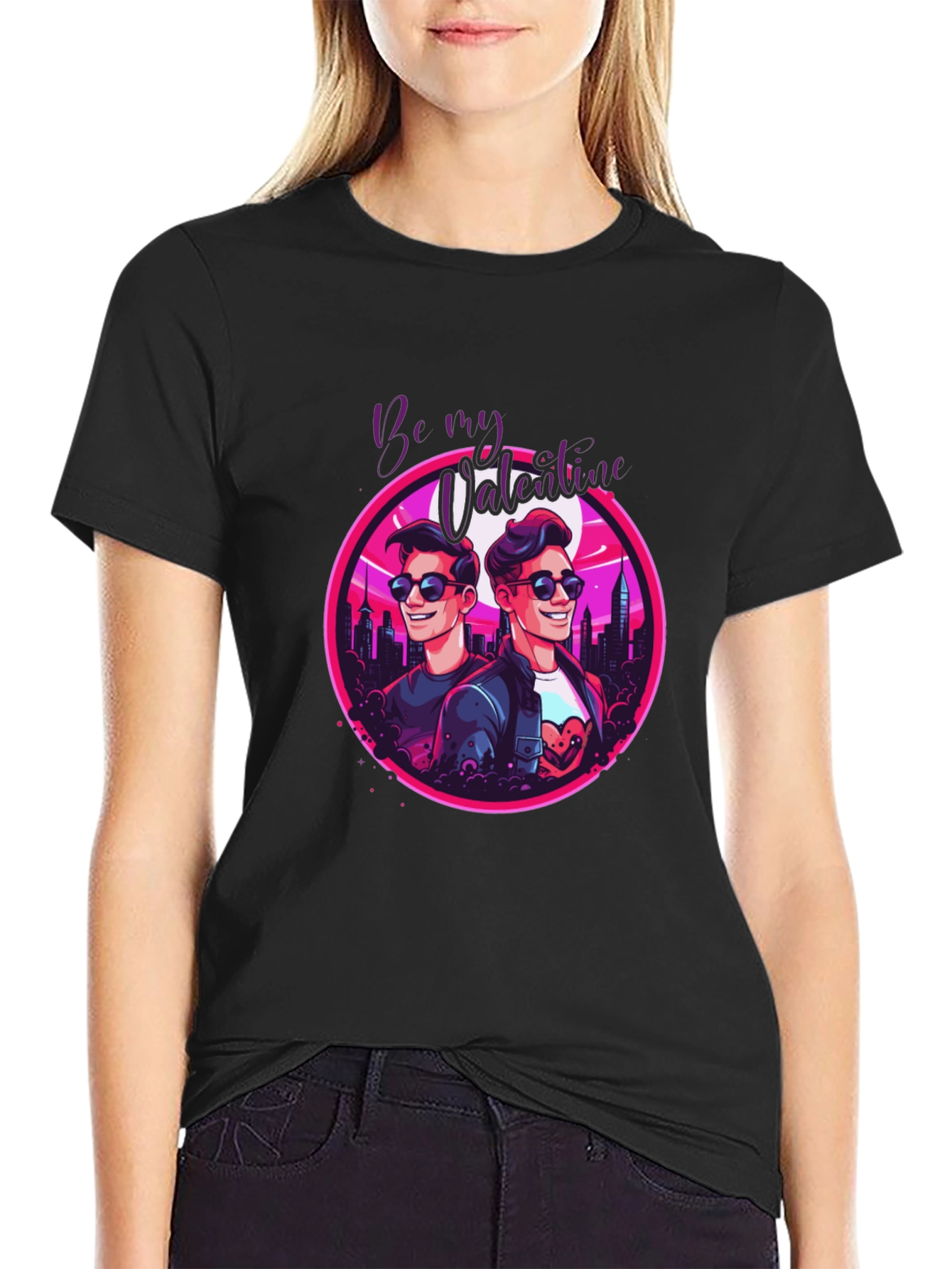 Be My Valentine Retro Style T-Shirt