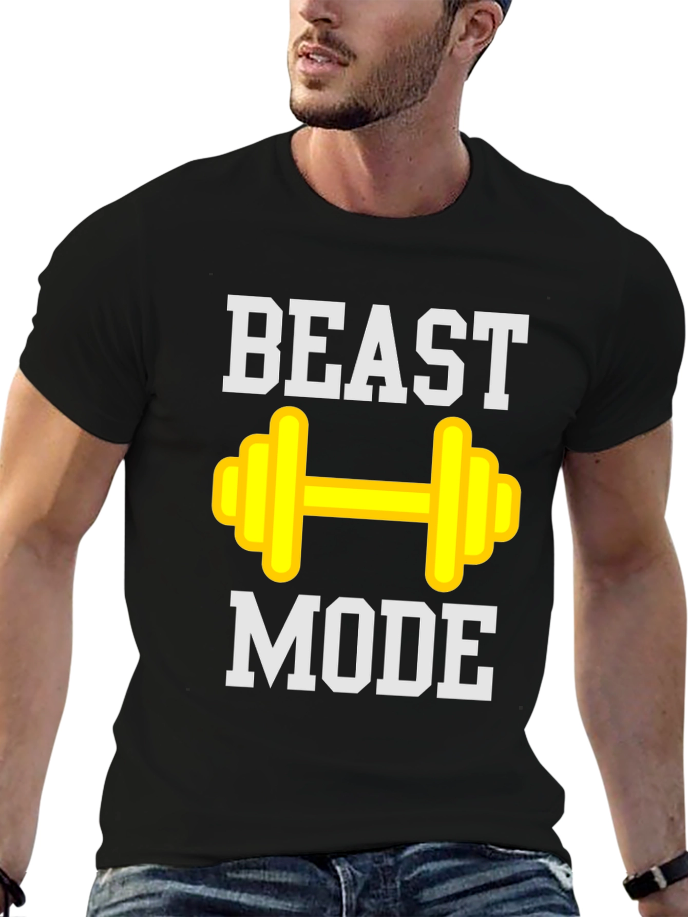 Beast Mode Black Graphic T-Shirt | Gym & Fitness