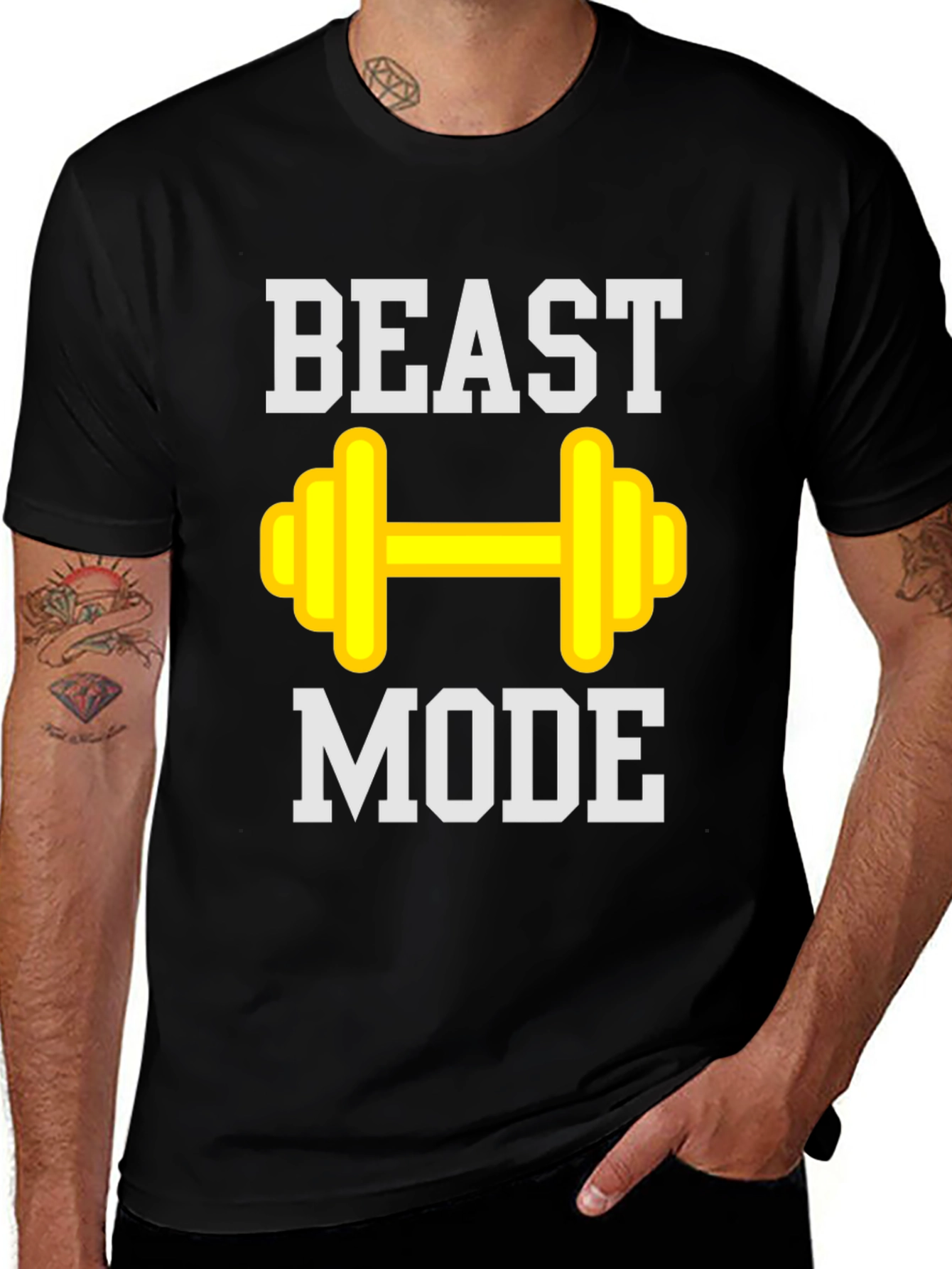 Beast Mode Black Graphic T-Shirt | Gym & Fitness