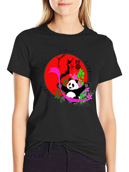 Japan Support T-Shirt with Panda