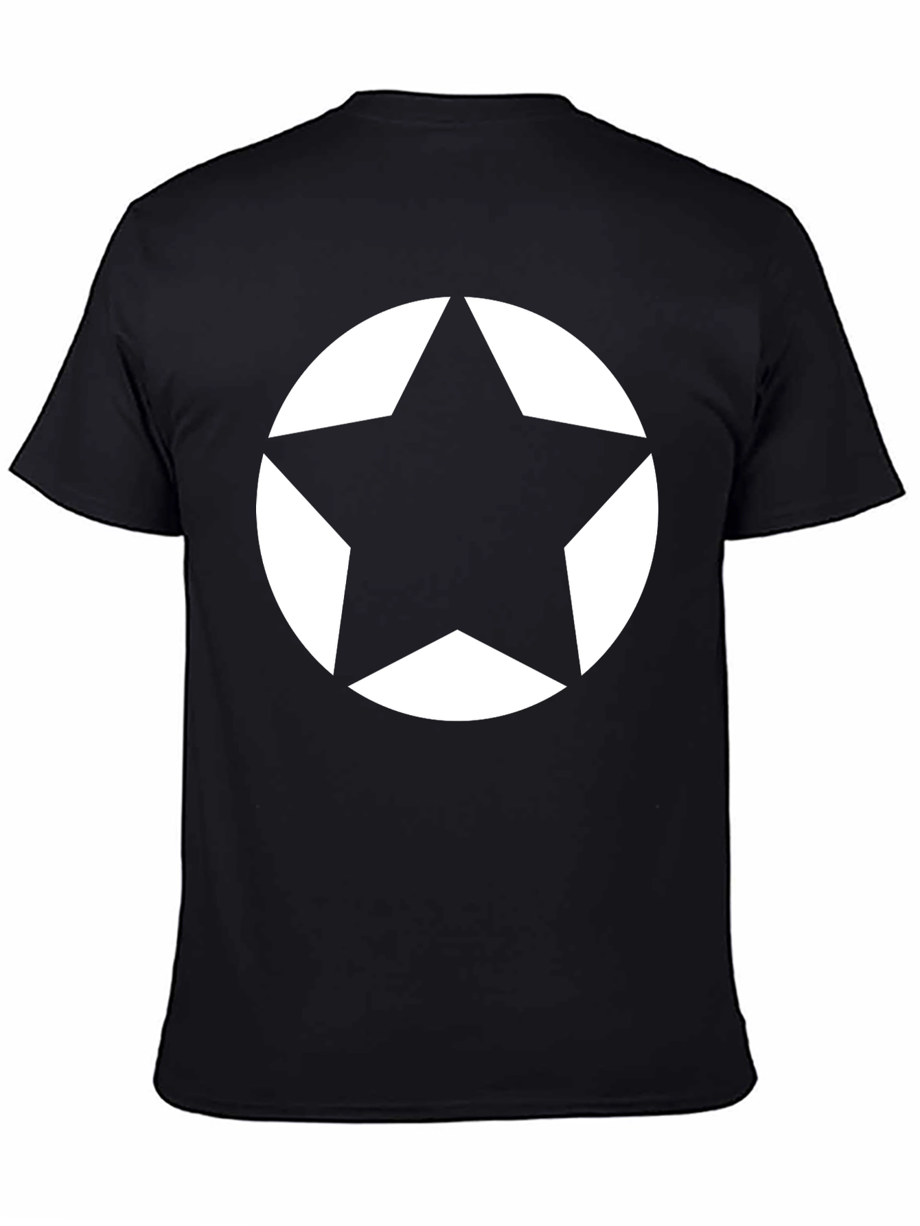 Bold Star Graphic Tee - Black