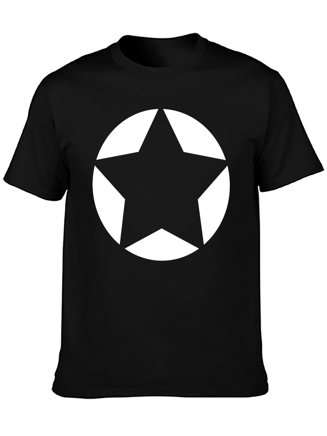 Bold Star Graphic Tee - Black