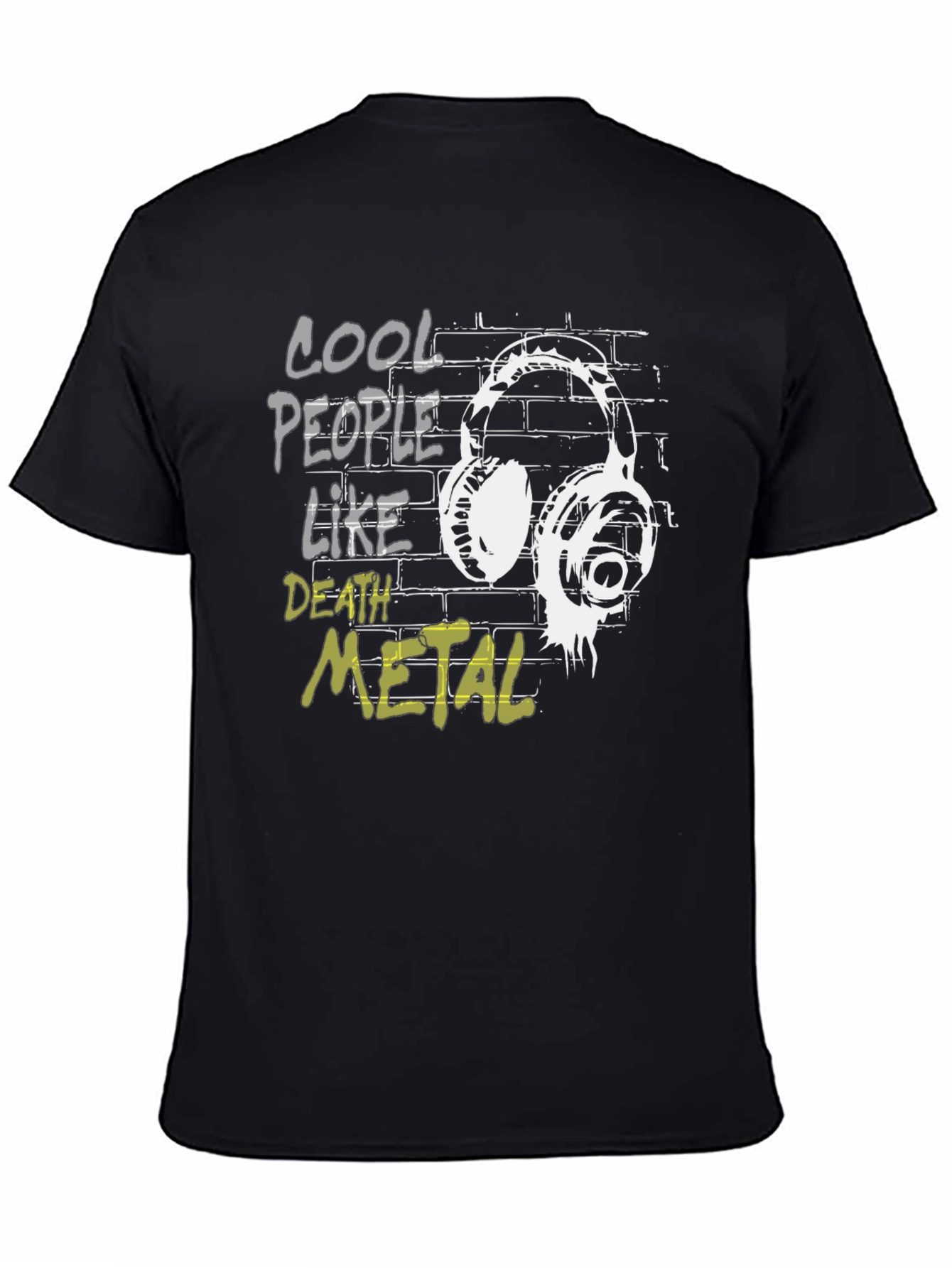 Cool People Like Death Metal Graphic T-Shirt