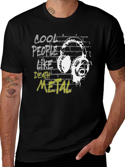 Cool People Like Death Metal Graphic T-Shirt