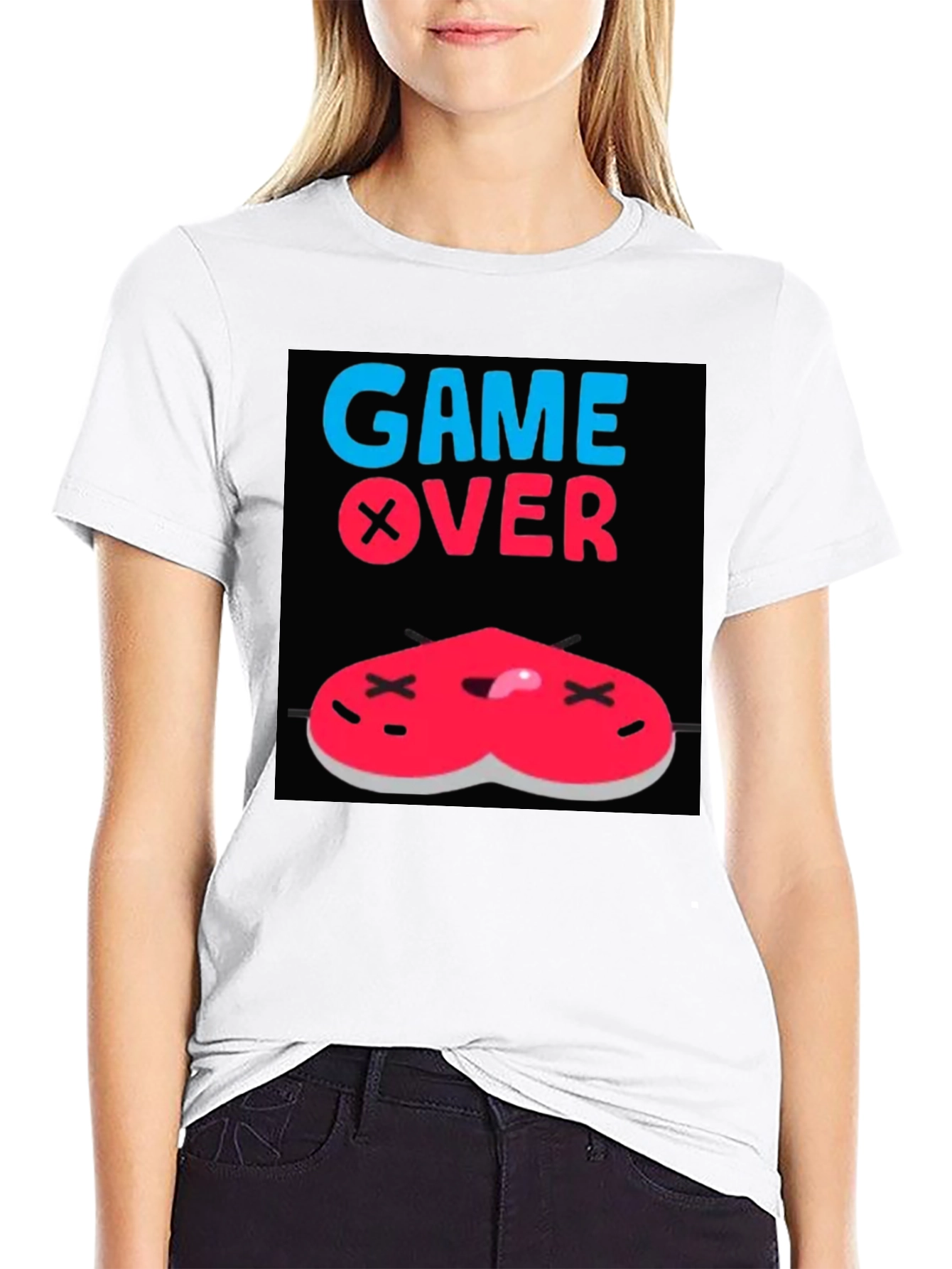 Game Over Heart T-Shirt - Gamer Style Tee