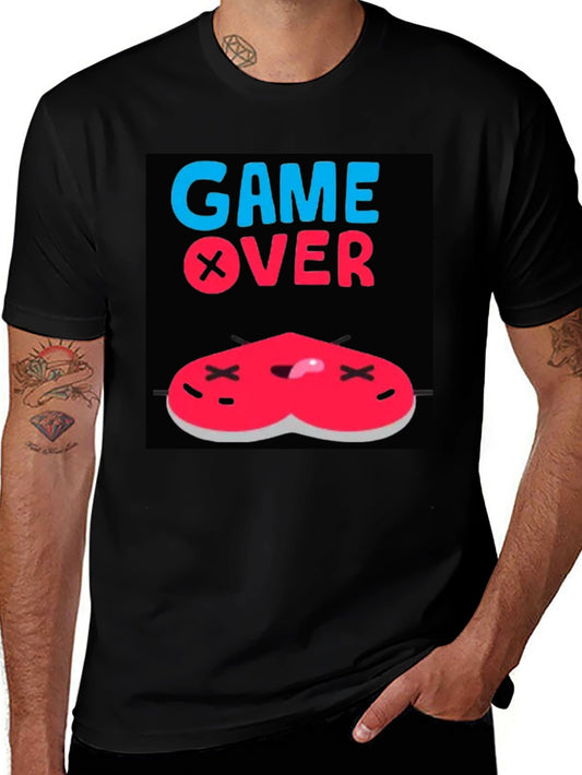 Game Over Heart T-Shirt - Gamer Style Tee