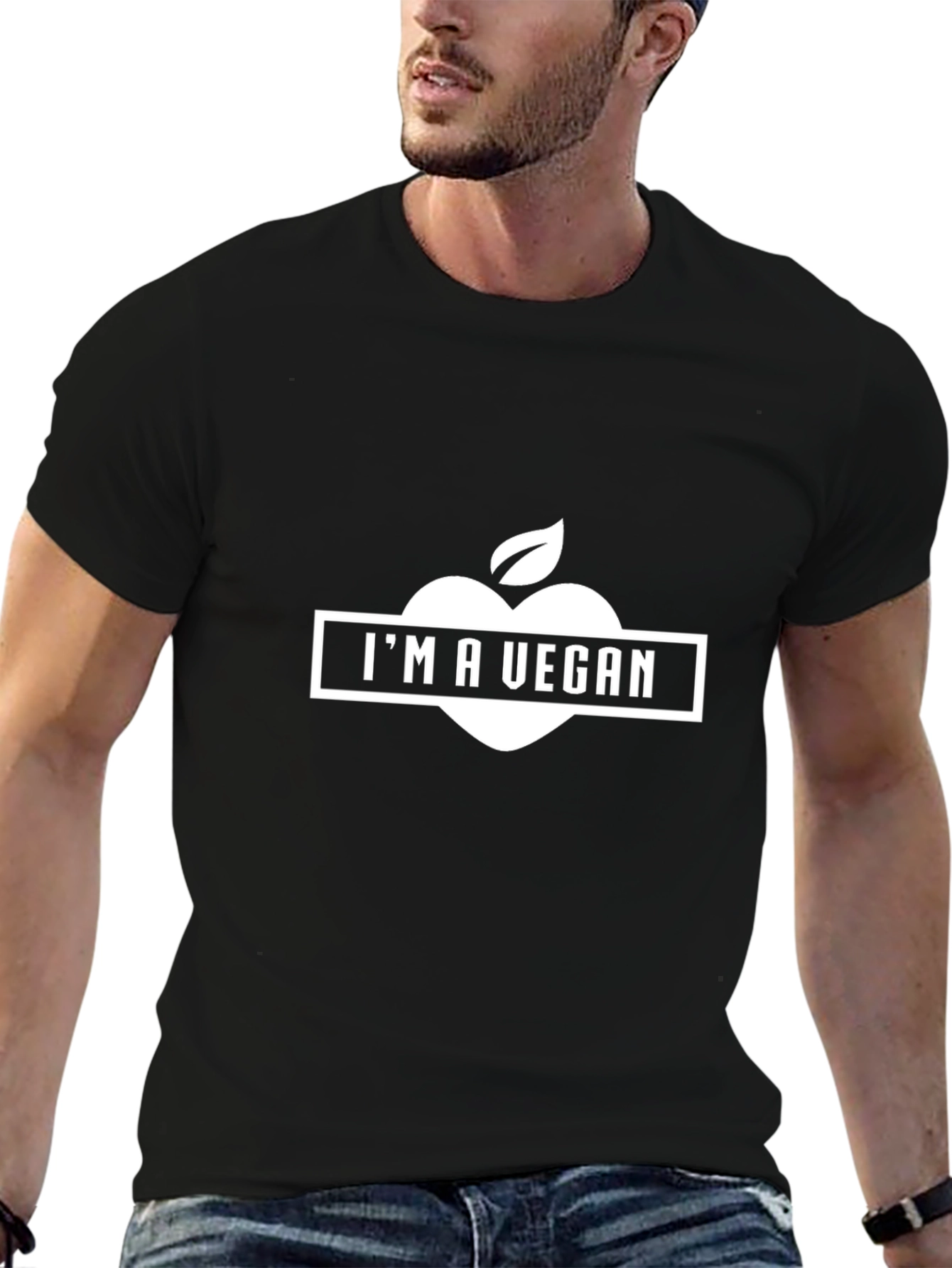 Im a Vegan T-Shirt - Black Vegan Lifestyle Tee