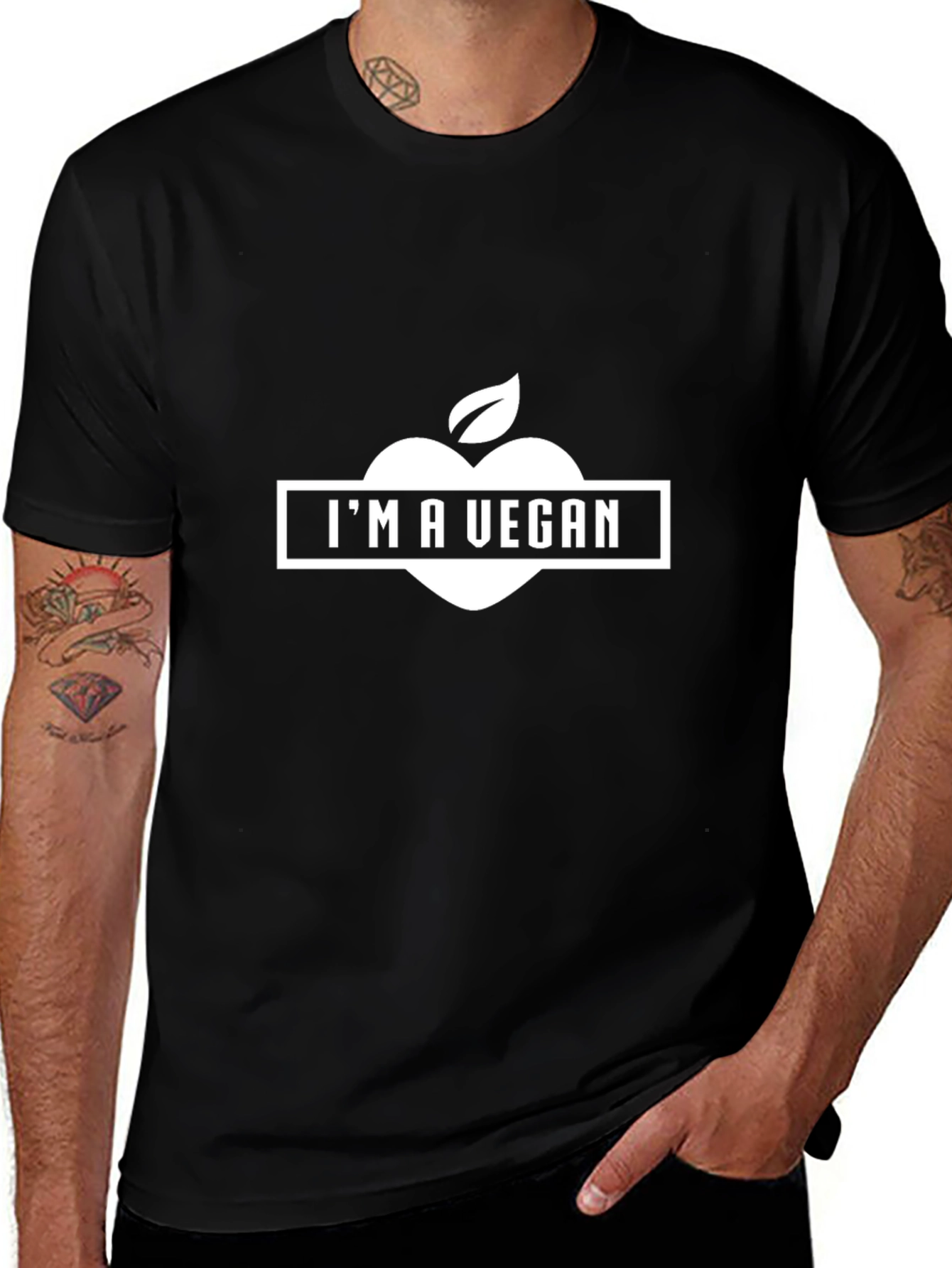 Im a Vegan T-Shirt - Black Vegan Lifestyle Tee