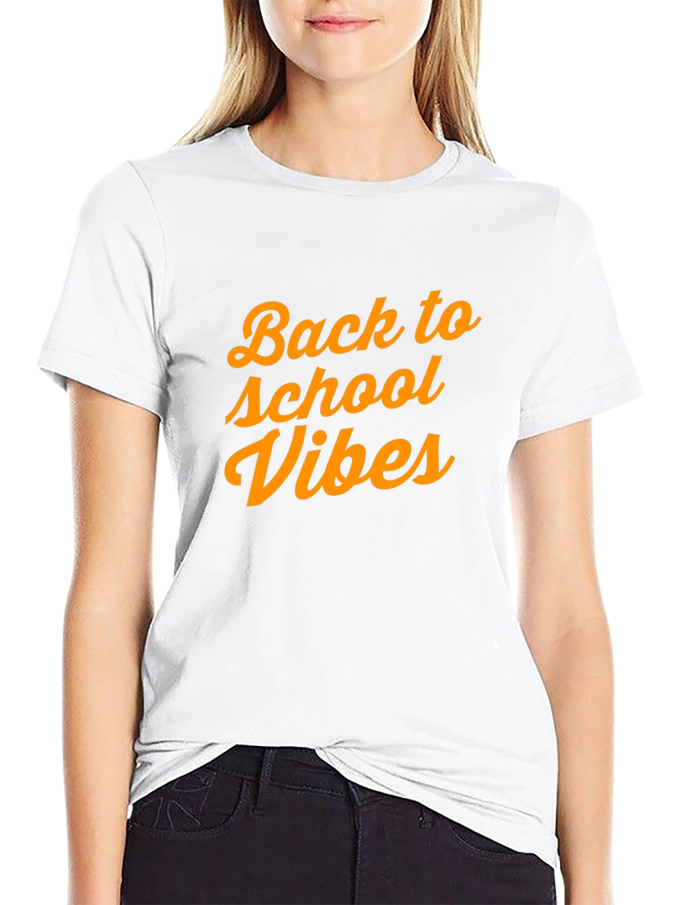 Back to School Vibes Black T-Shirt