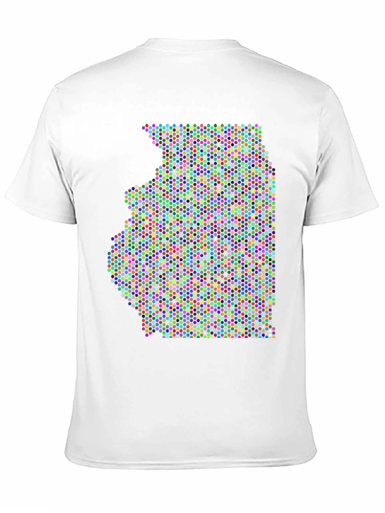 Illinois Dot Map Graphic T-Shirt