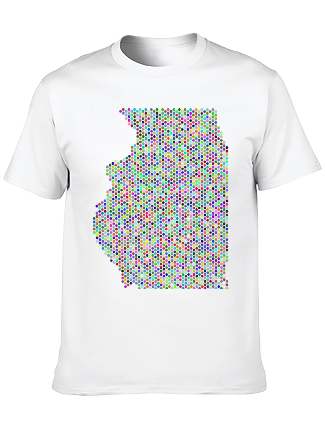 Illinois Dot Map Graphic T-Shirt