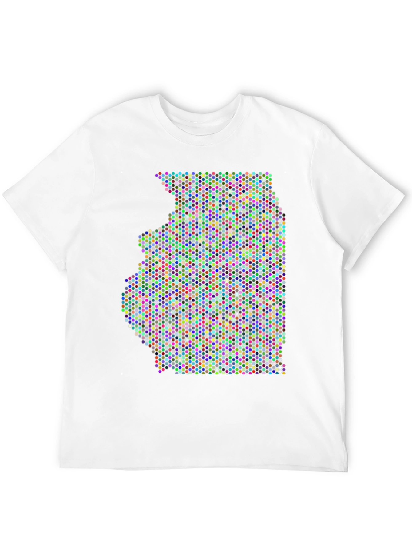 Illinois Dot Map Graphic T-Shirt