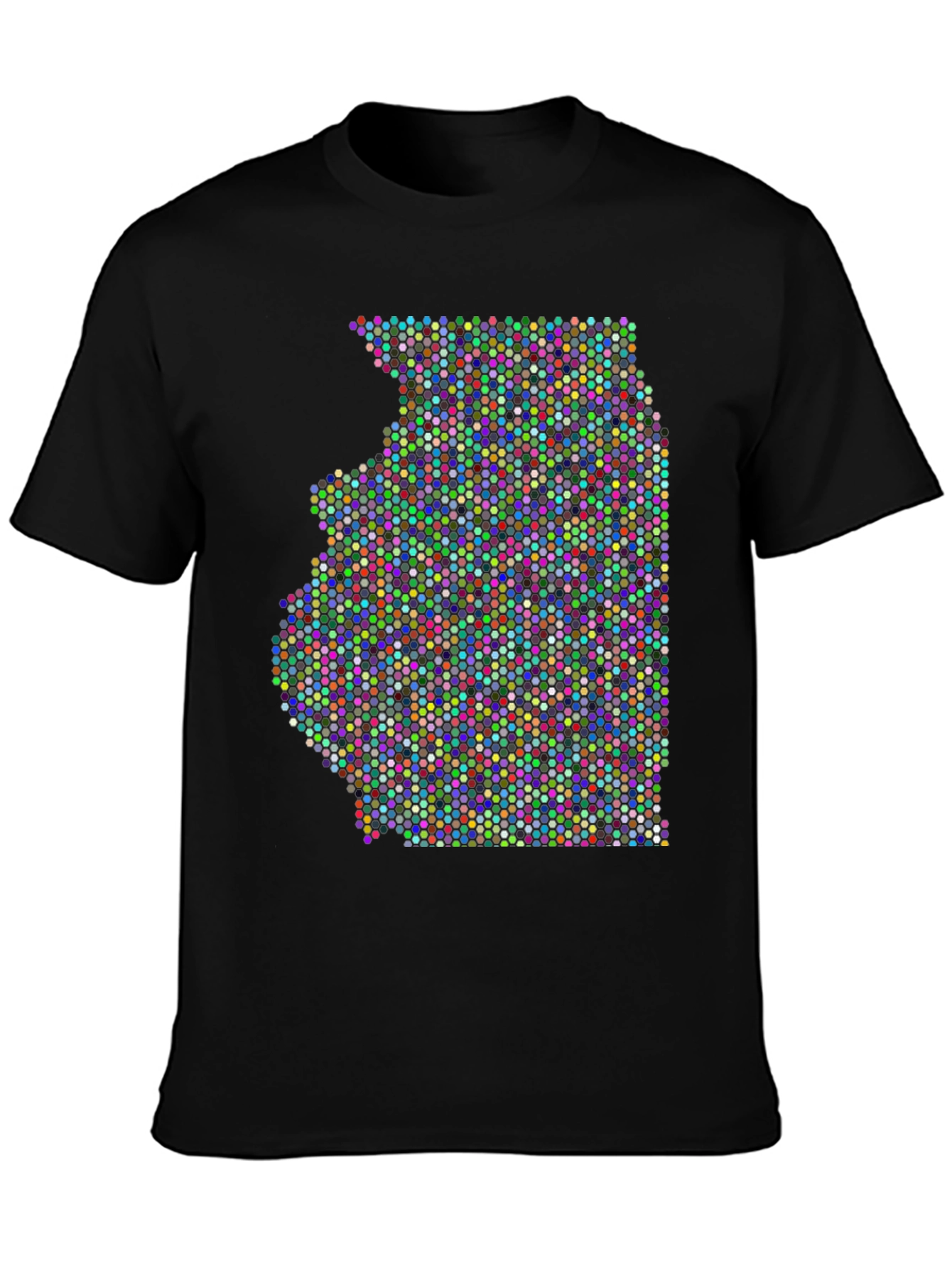 Illinois Dot Map Graphic T-Shirt