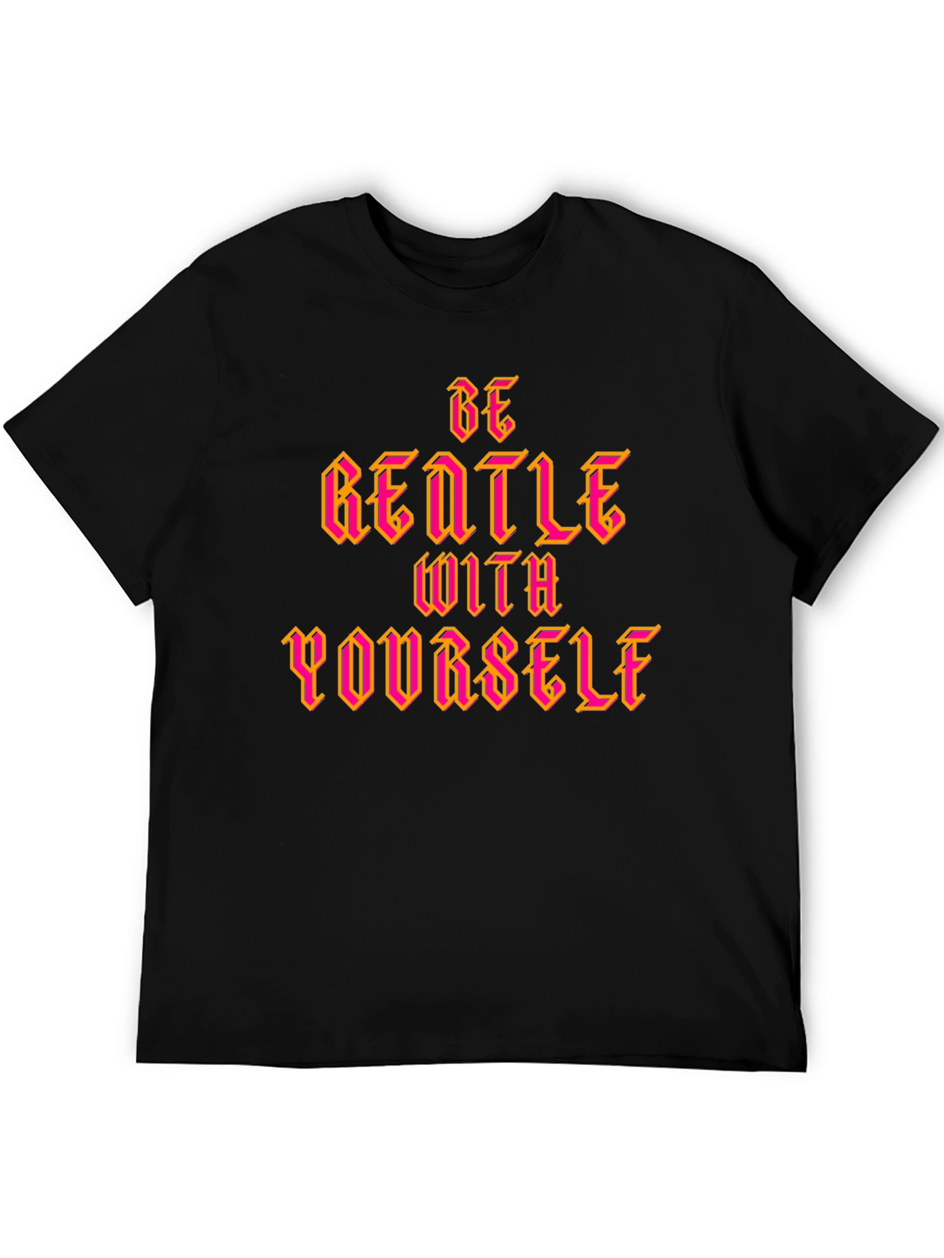 Be Gentle With Yourself Graphic Tee - Black