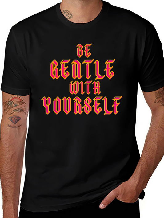 Be Gentle With Yourself Graphic Tee - Black