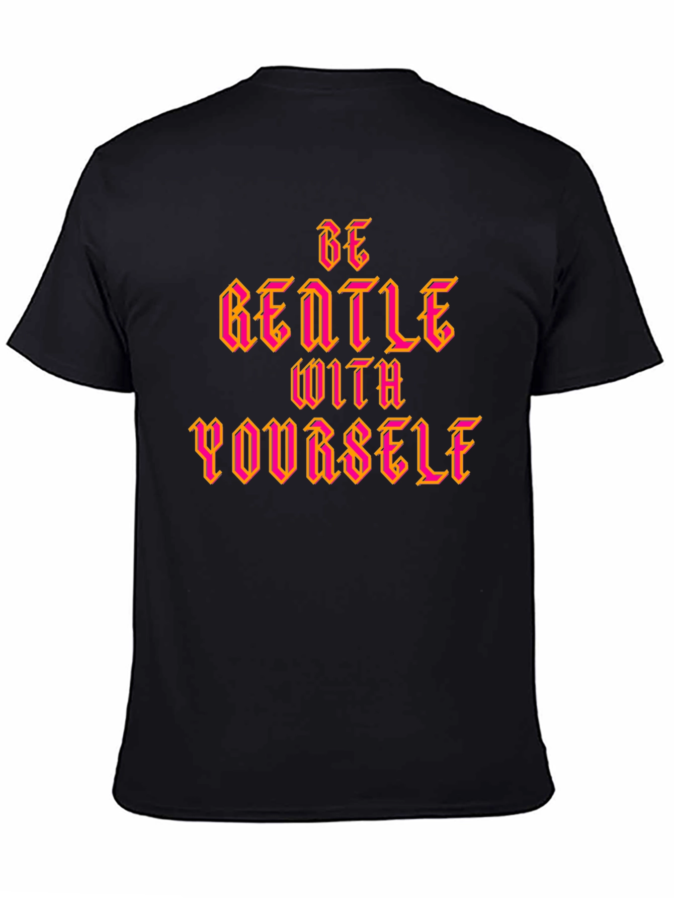 Be Gentle With Yourself Graphic Tee - Black