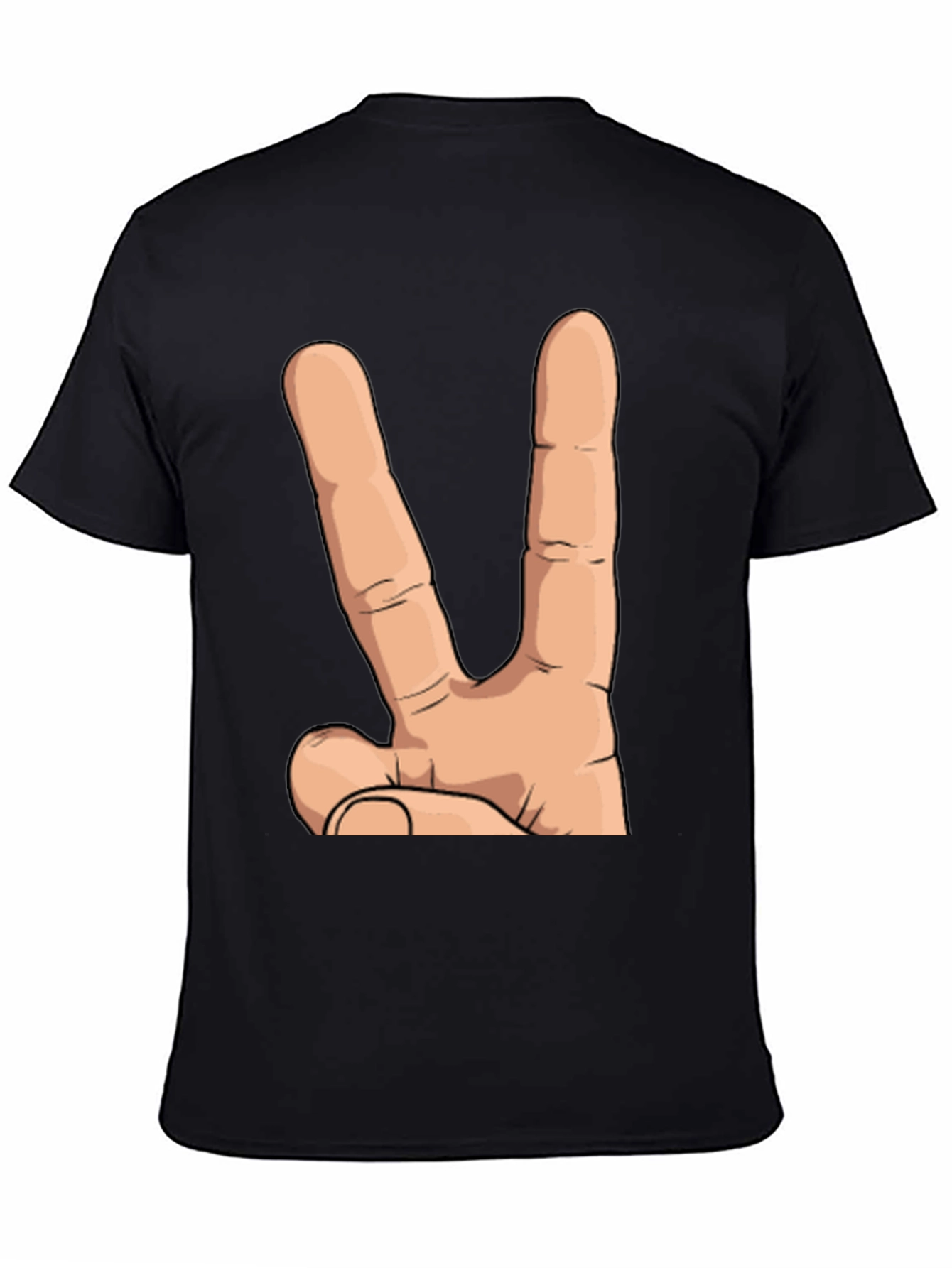Peace Hand Sign Graphic T-Shirt - Unisex Cotton Tee